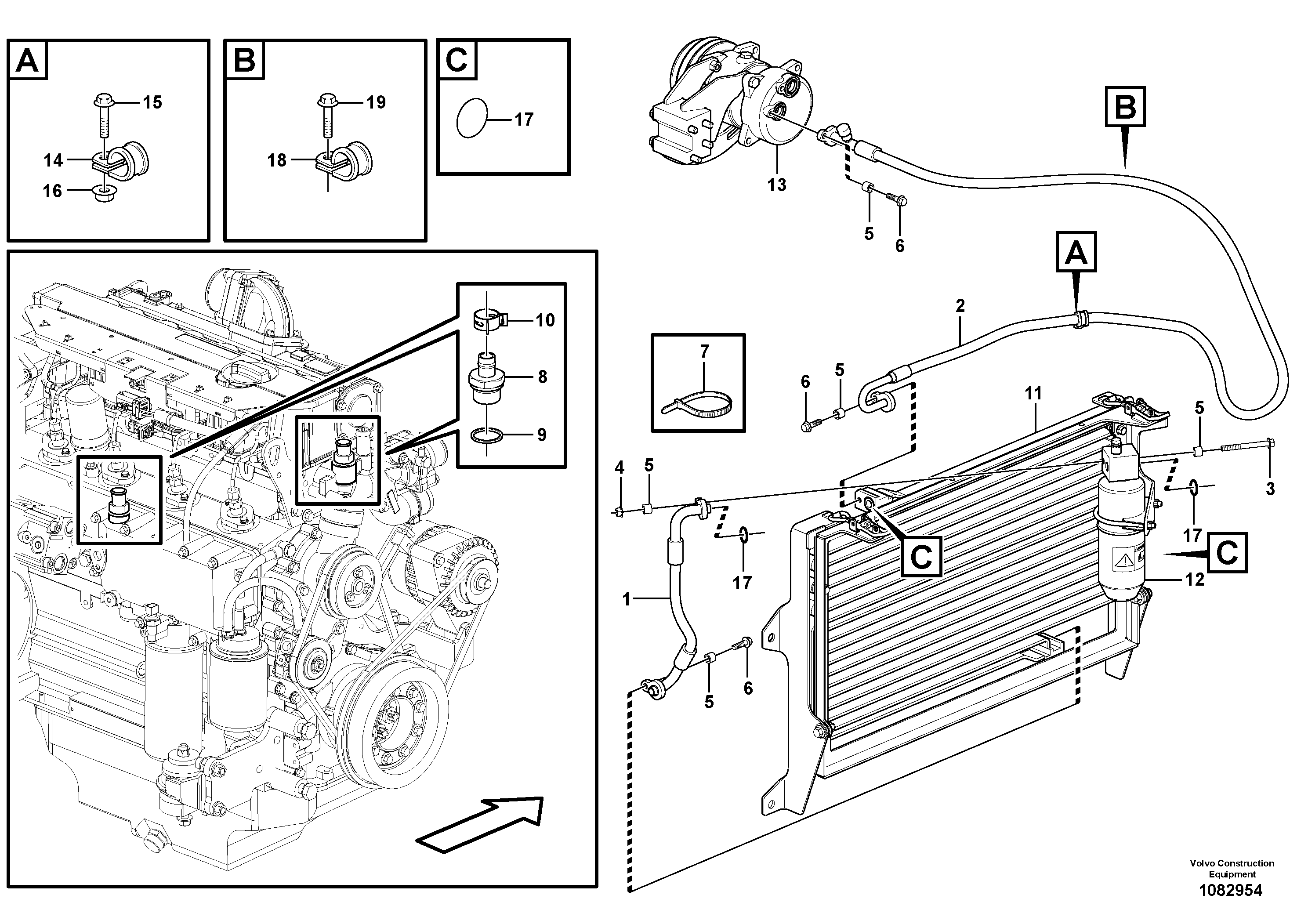 Timing gear casing VOE15226867 VOLVO