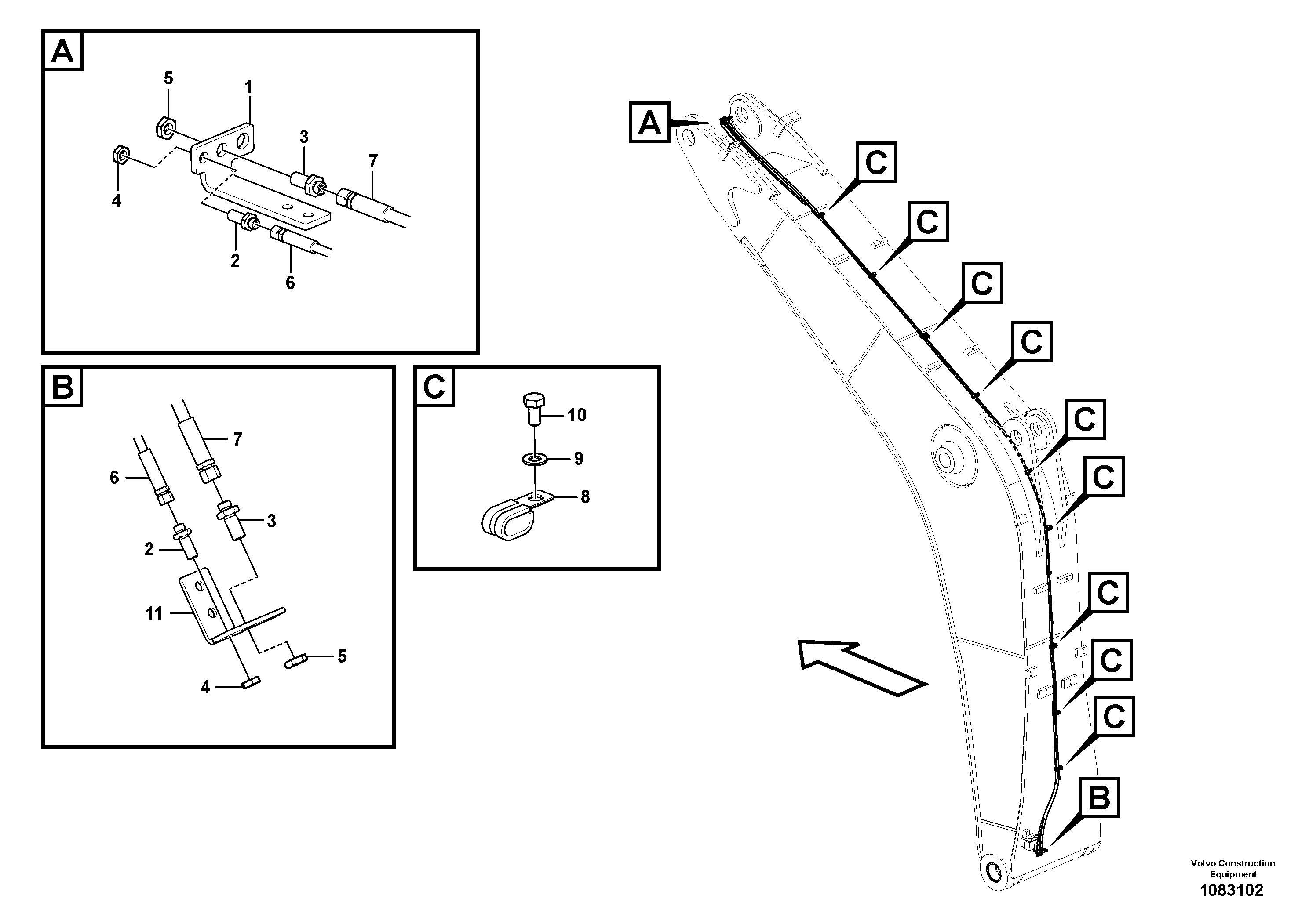 Timing gear casing VOE938594 VOLVO