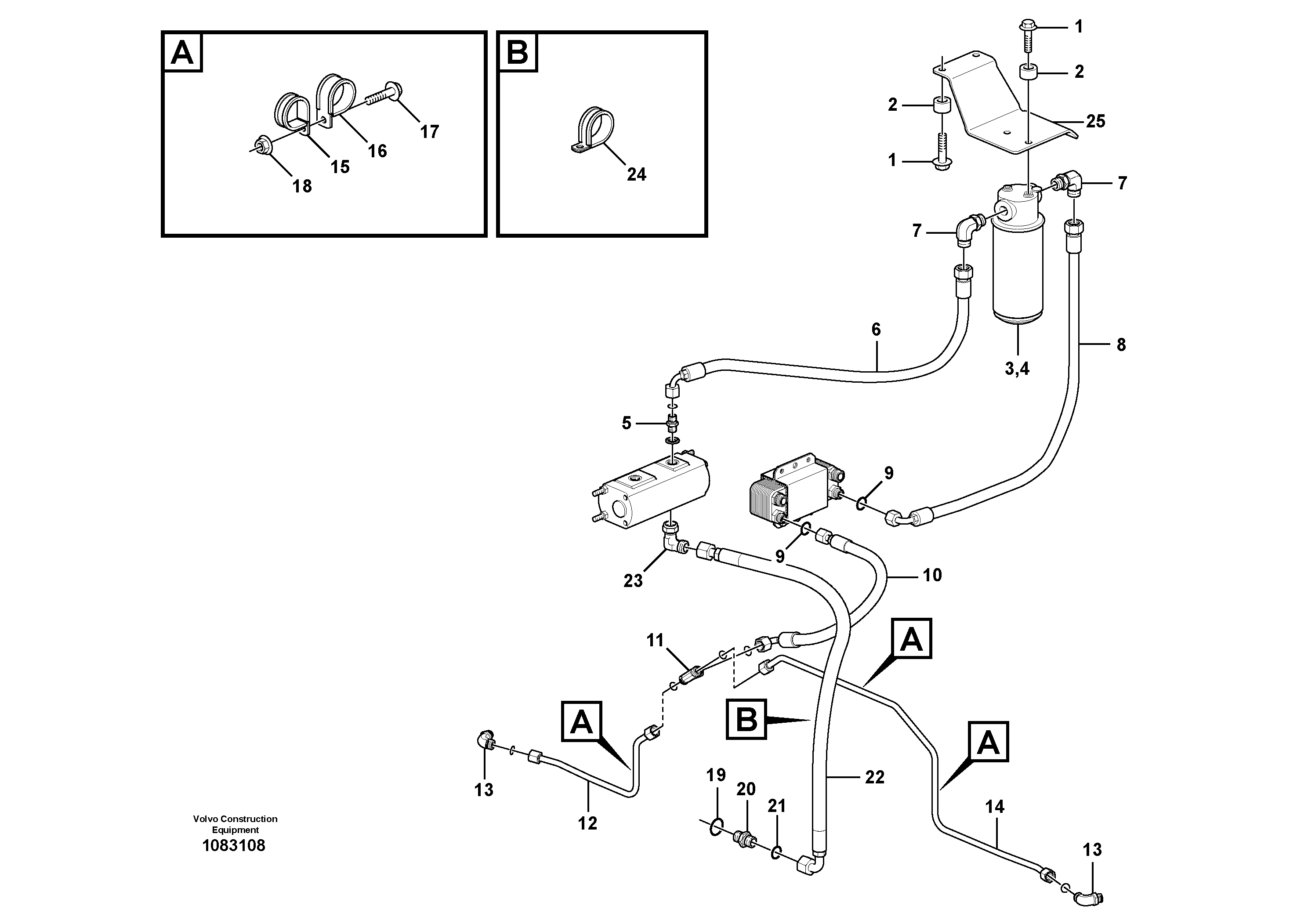 Seat frame VOE17400565 VOLVO