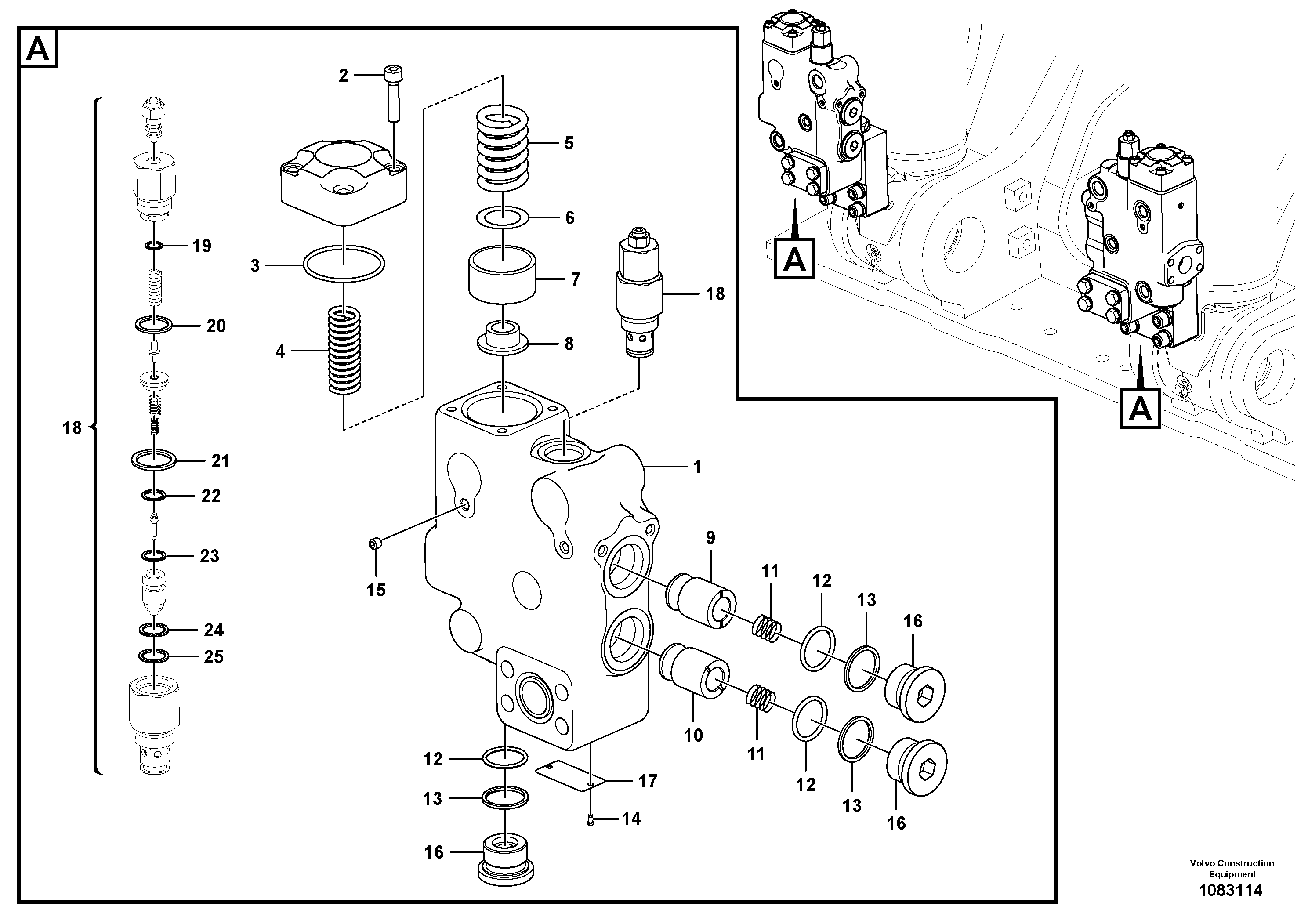 Shaft Guide VOE14714918 VOLVO
