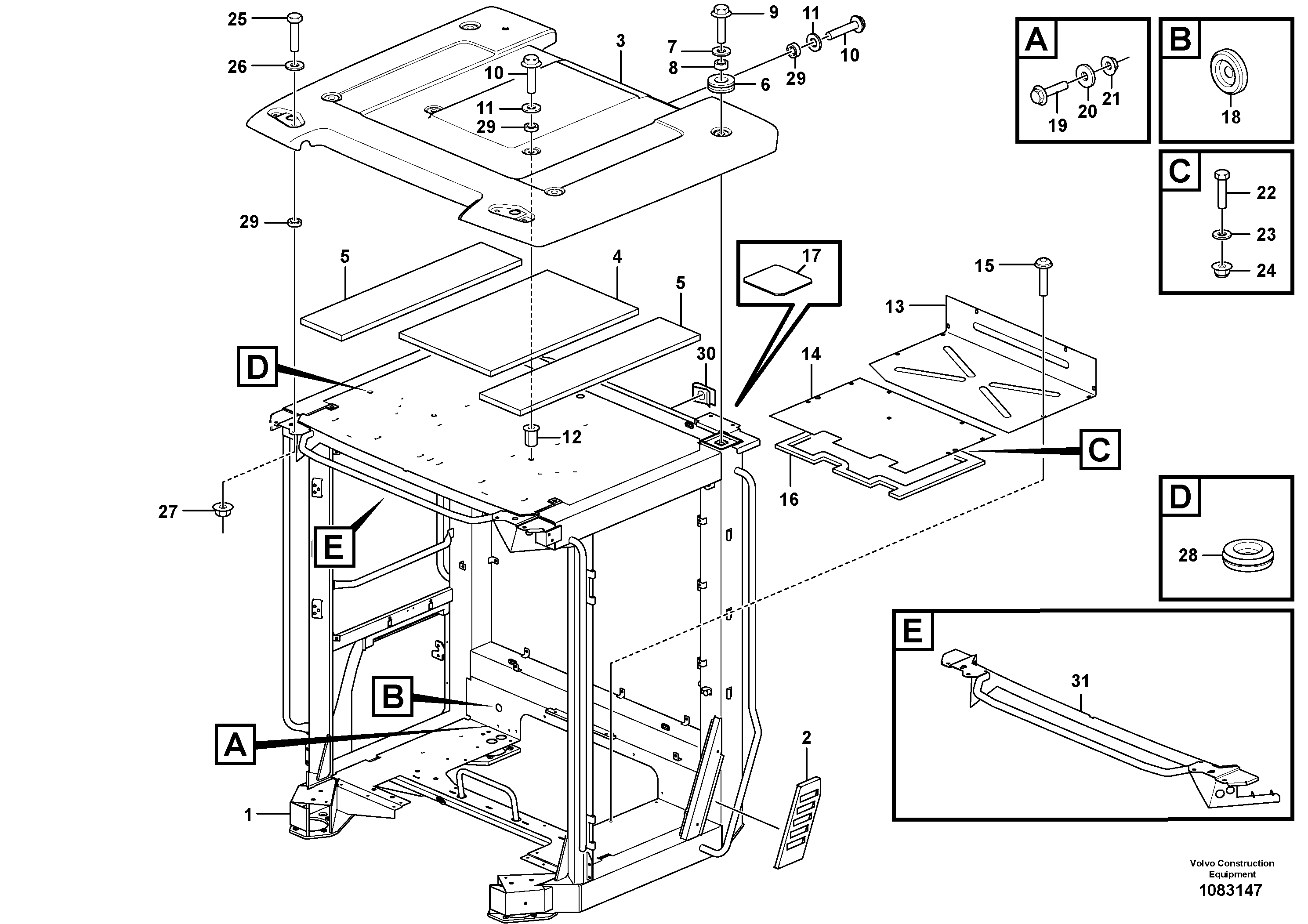 Cab framework VOE15100700 VOLVO