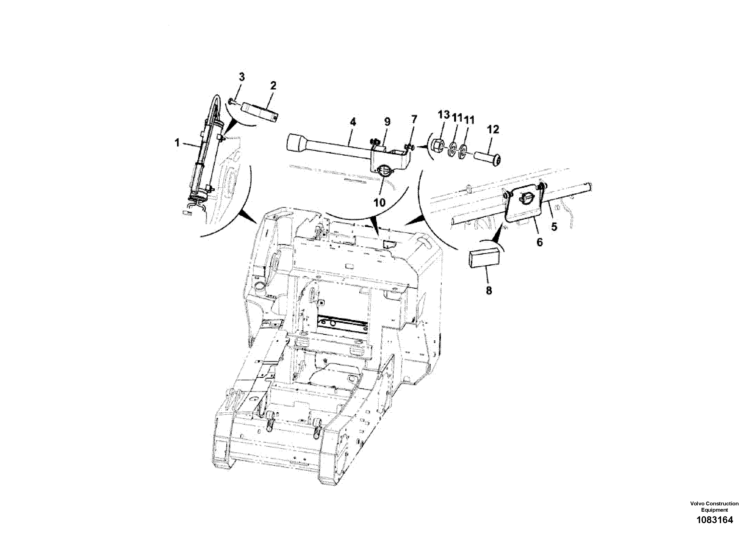 Seat frame VOE17444801 VOLVO