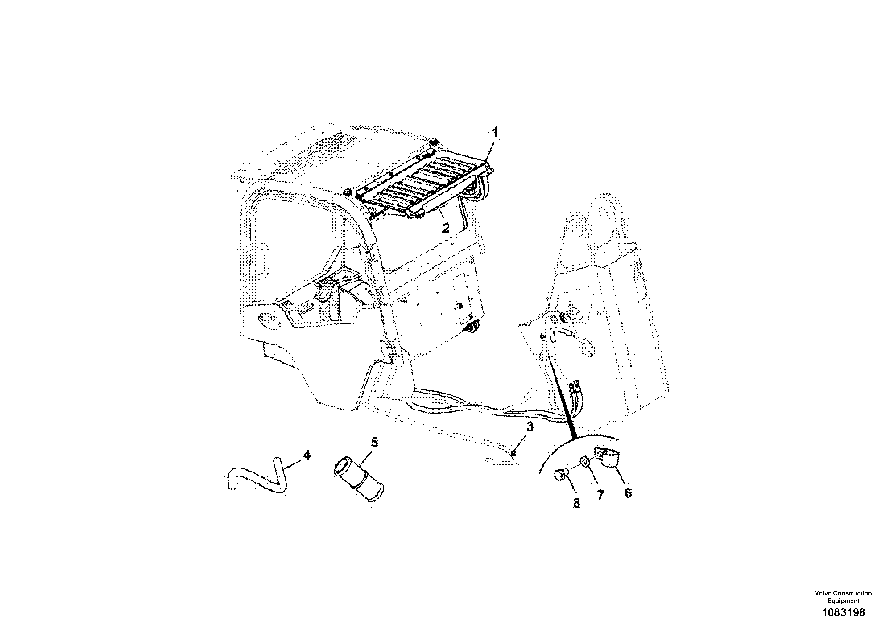 Mounting rail VOE17446639 VOLVO