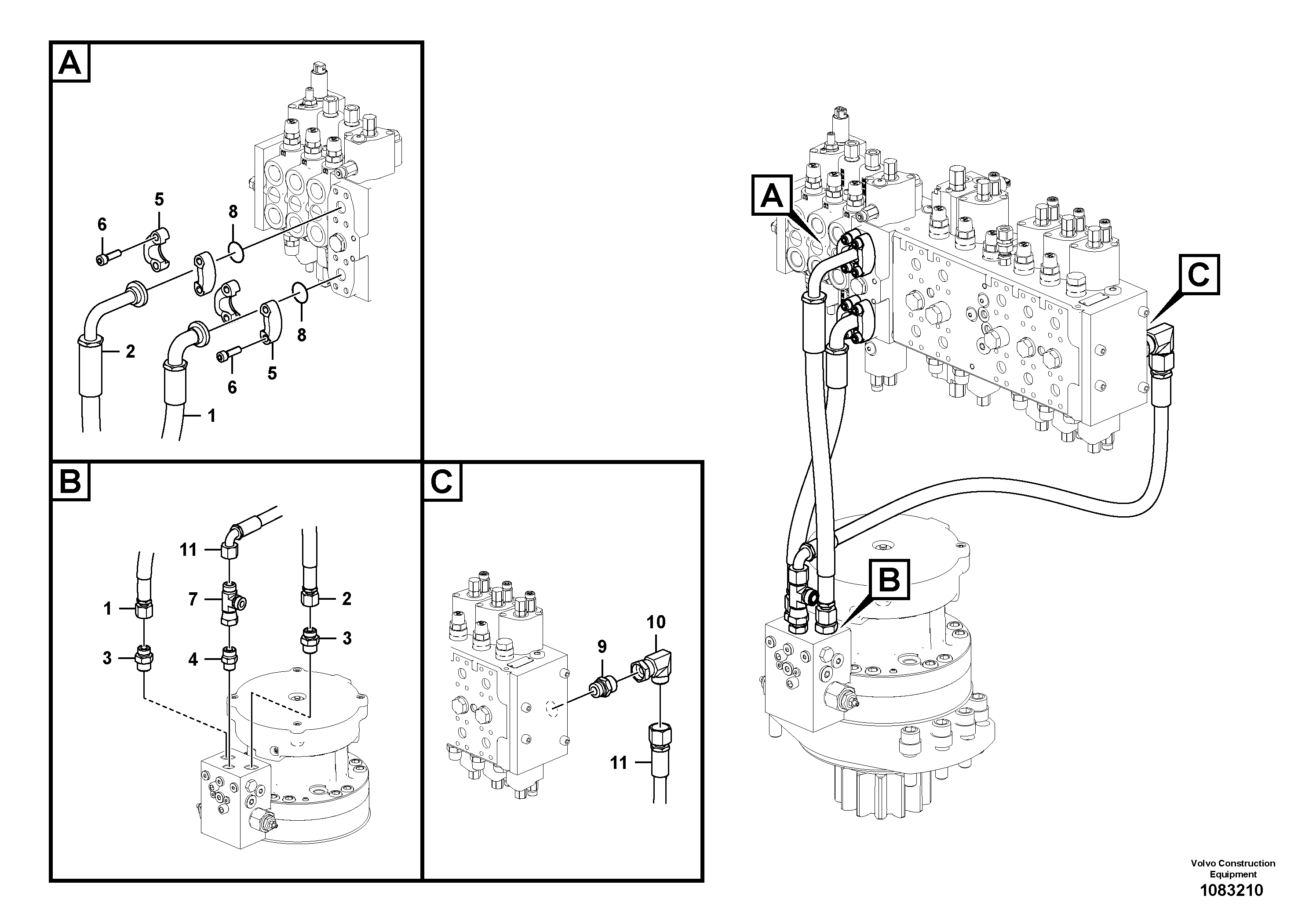 Timing gear casing VOE14693206 VOLVO