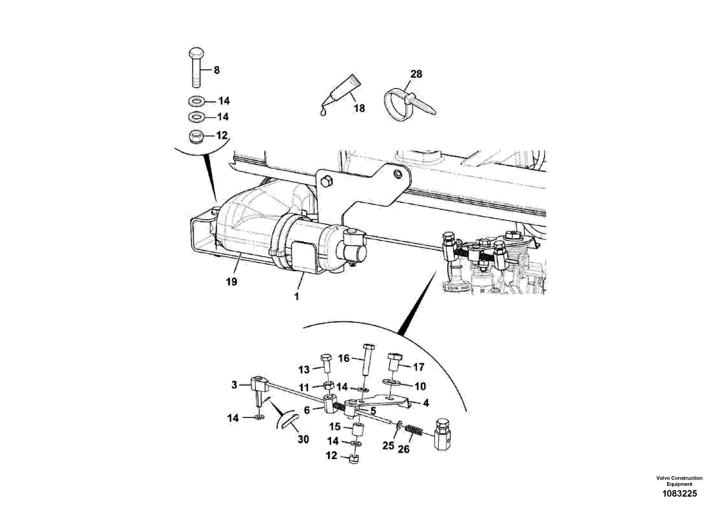 Swg Lk Cylinder VOE17498094 VOLVO