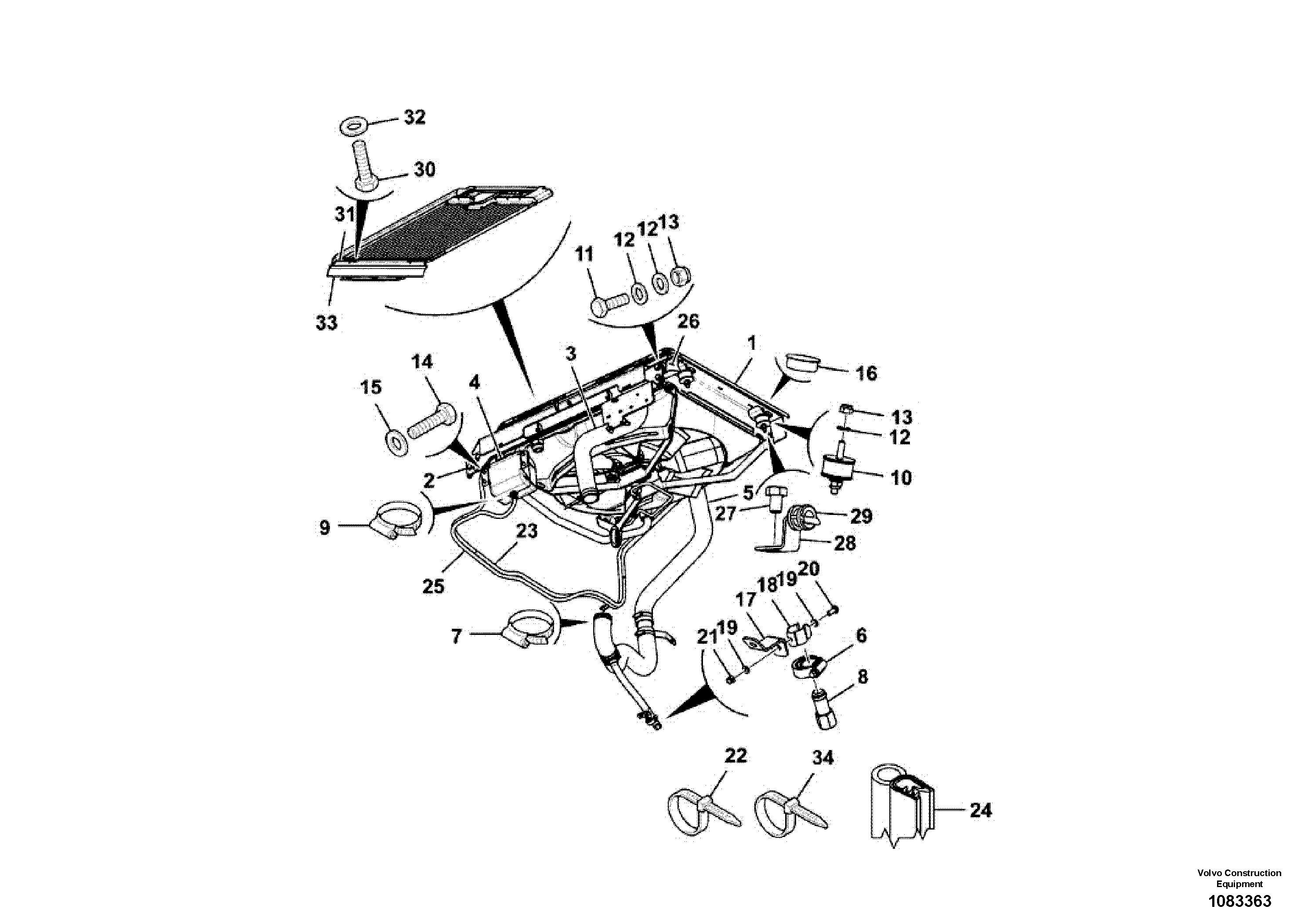 For upper engine part VOE17446785 VOLVO
