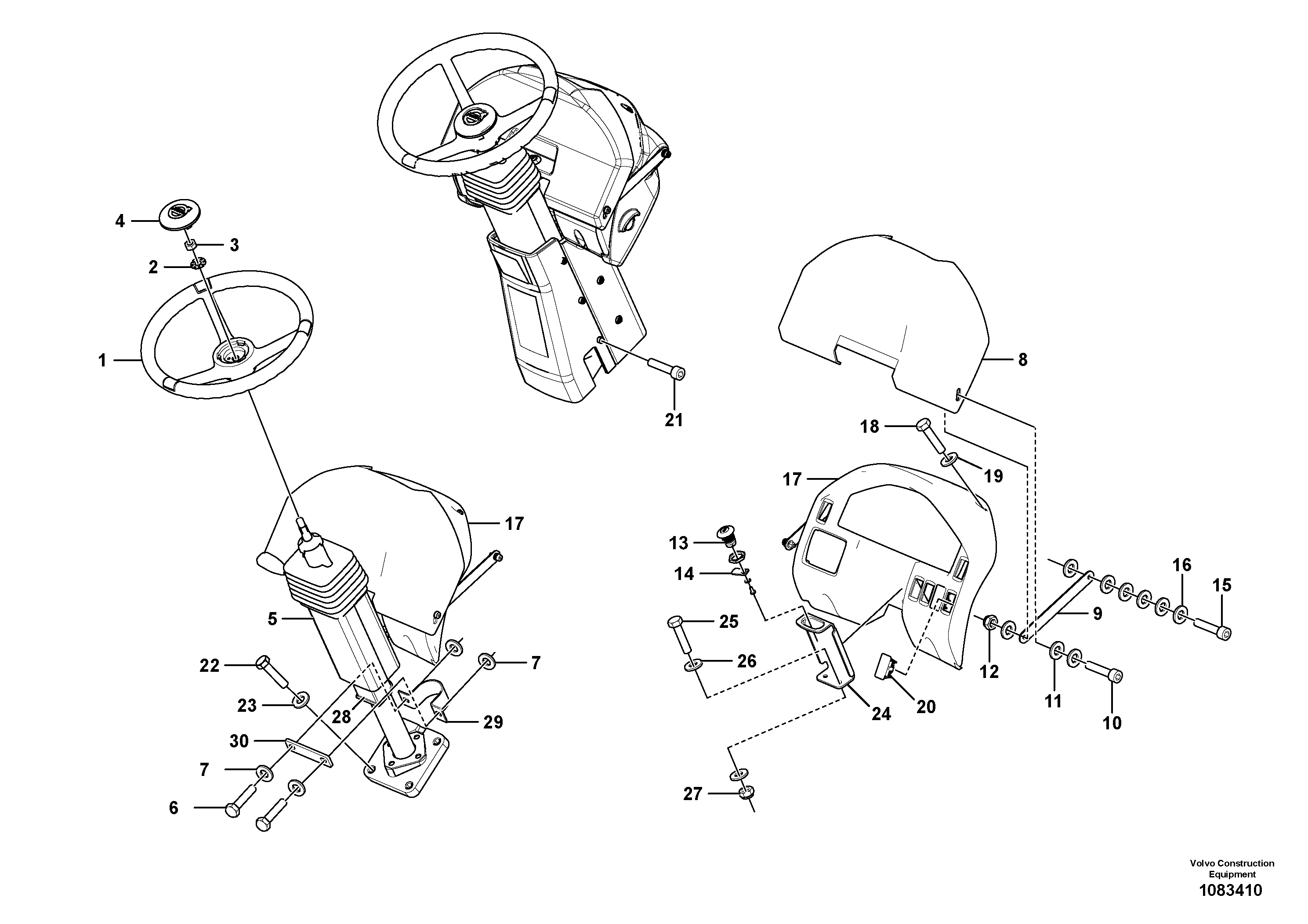 Seat frame VOE12790154 VOLVO