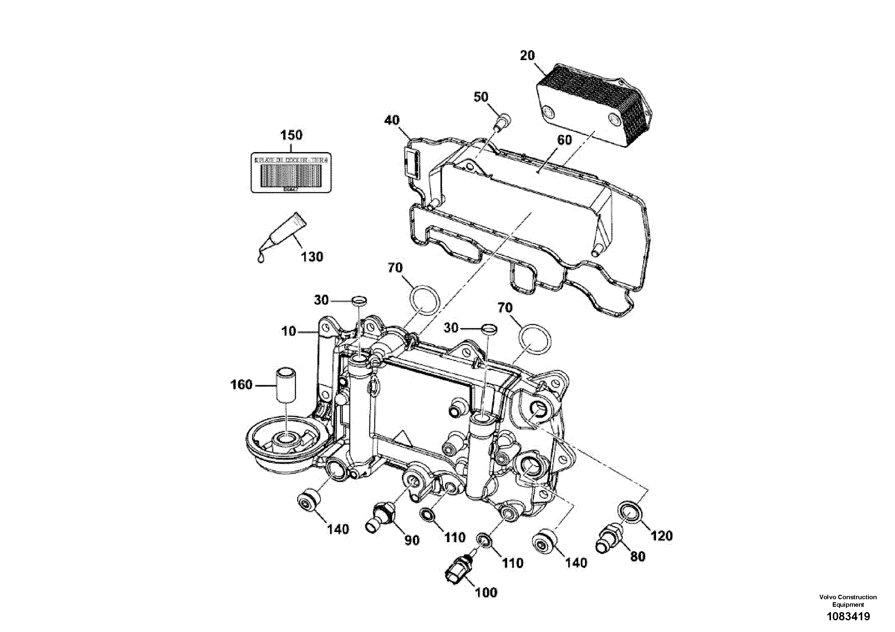 For upper engine part VOE17447470 VOLVO