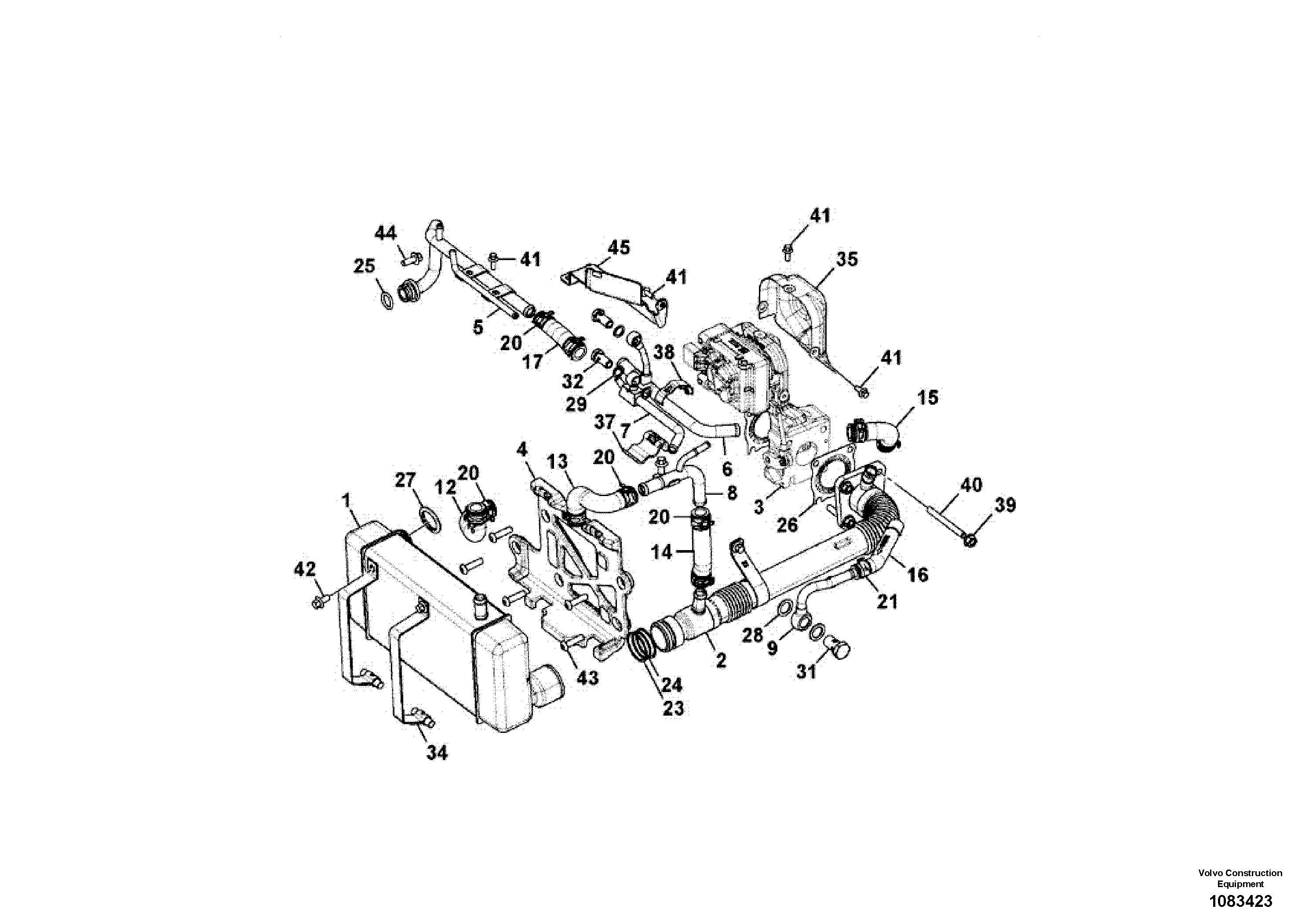 Seat frame VOE17447558 VOLVO