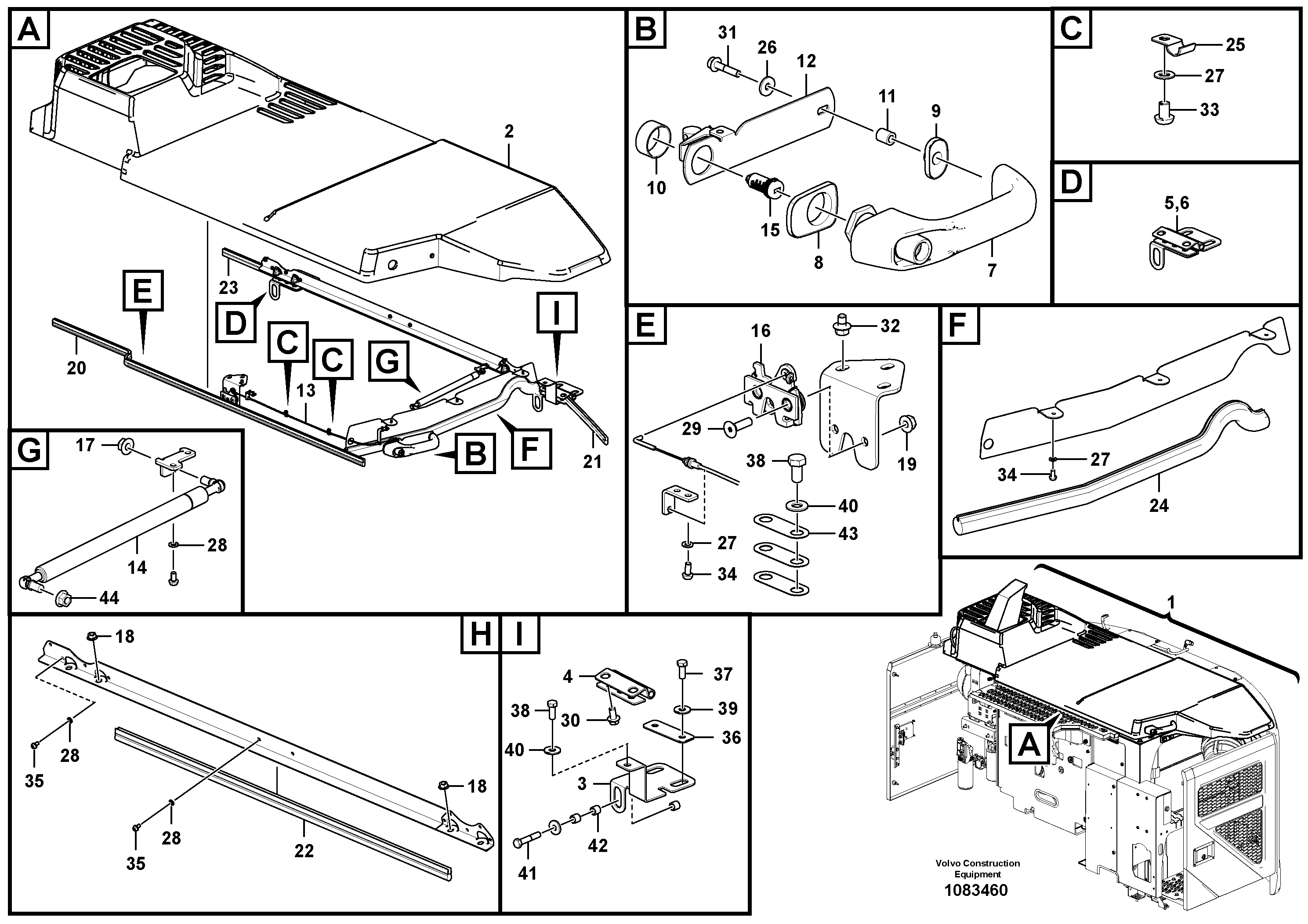 Cabin roof VOE14690654 VOLVO