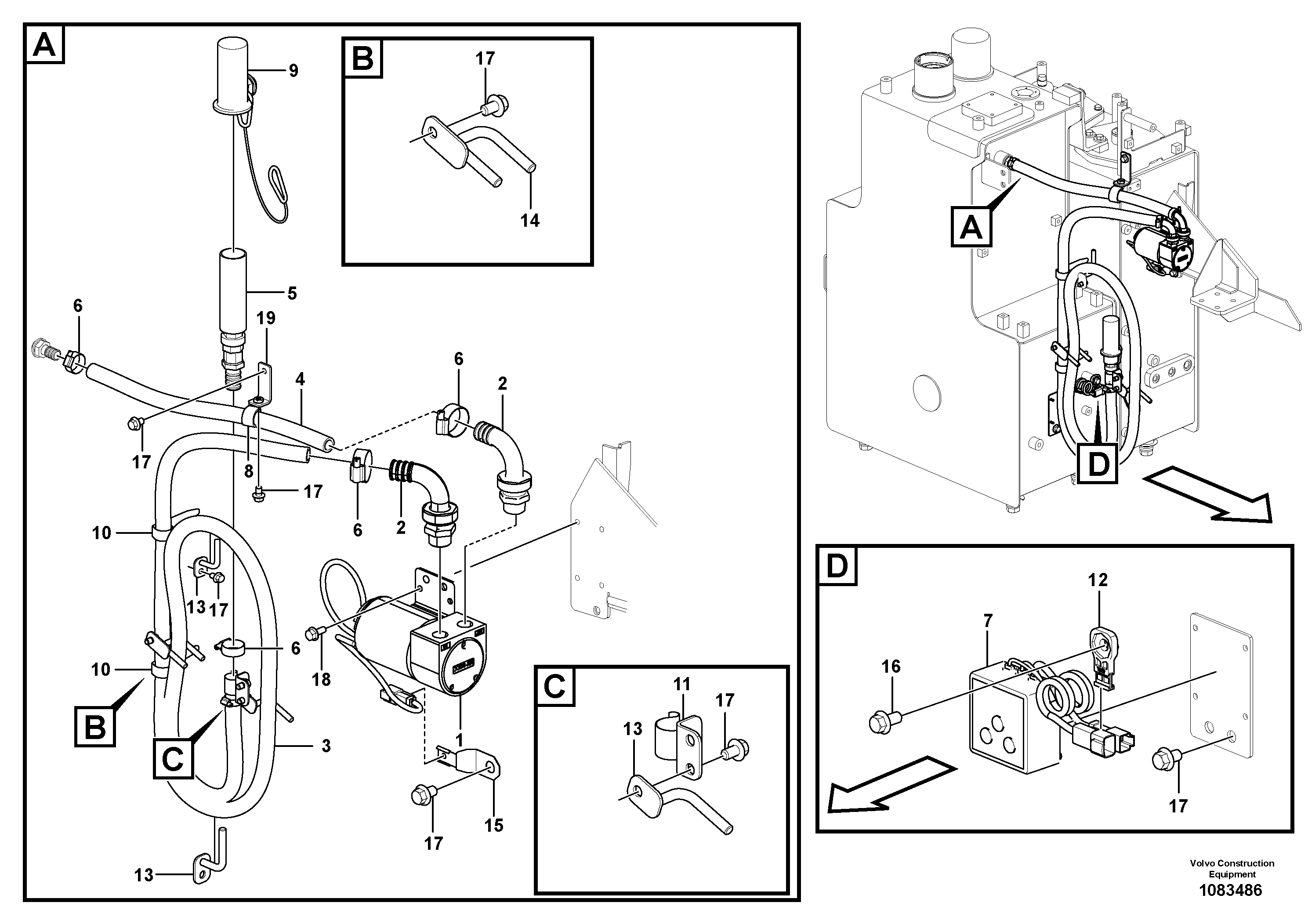 Side plate, left VOE14699698 VOLVO