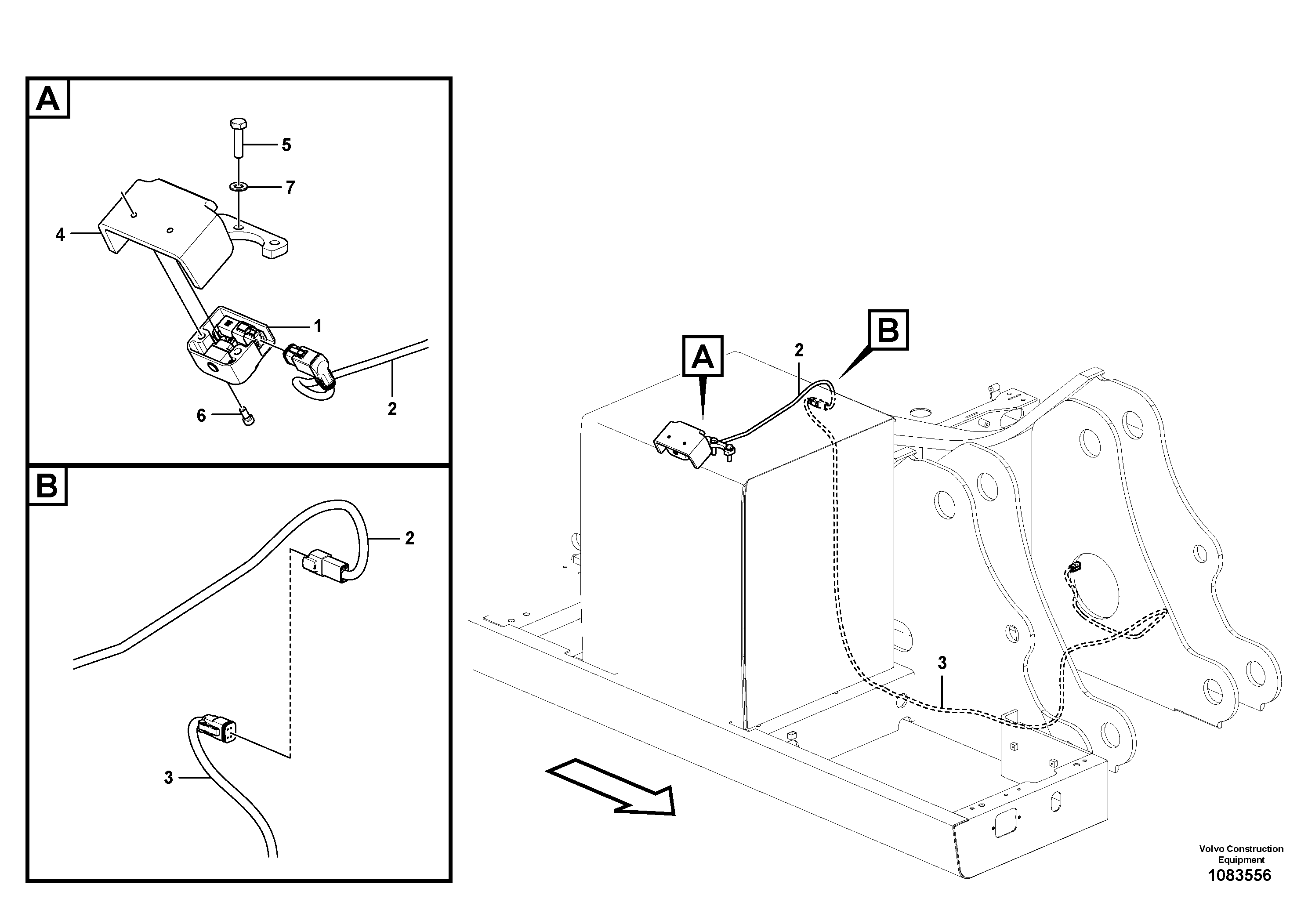 Seat frame VOE14699625 VOLVO