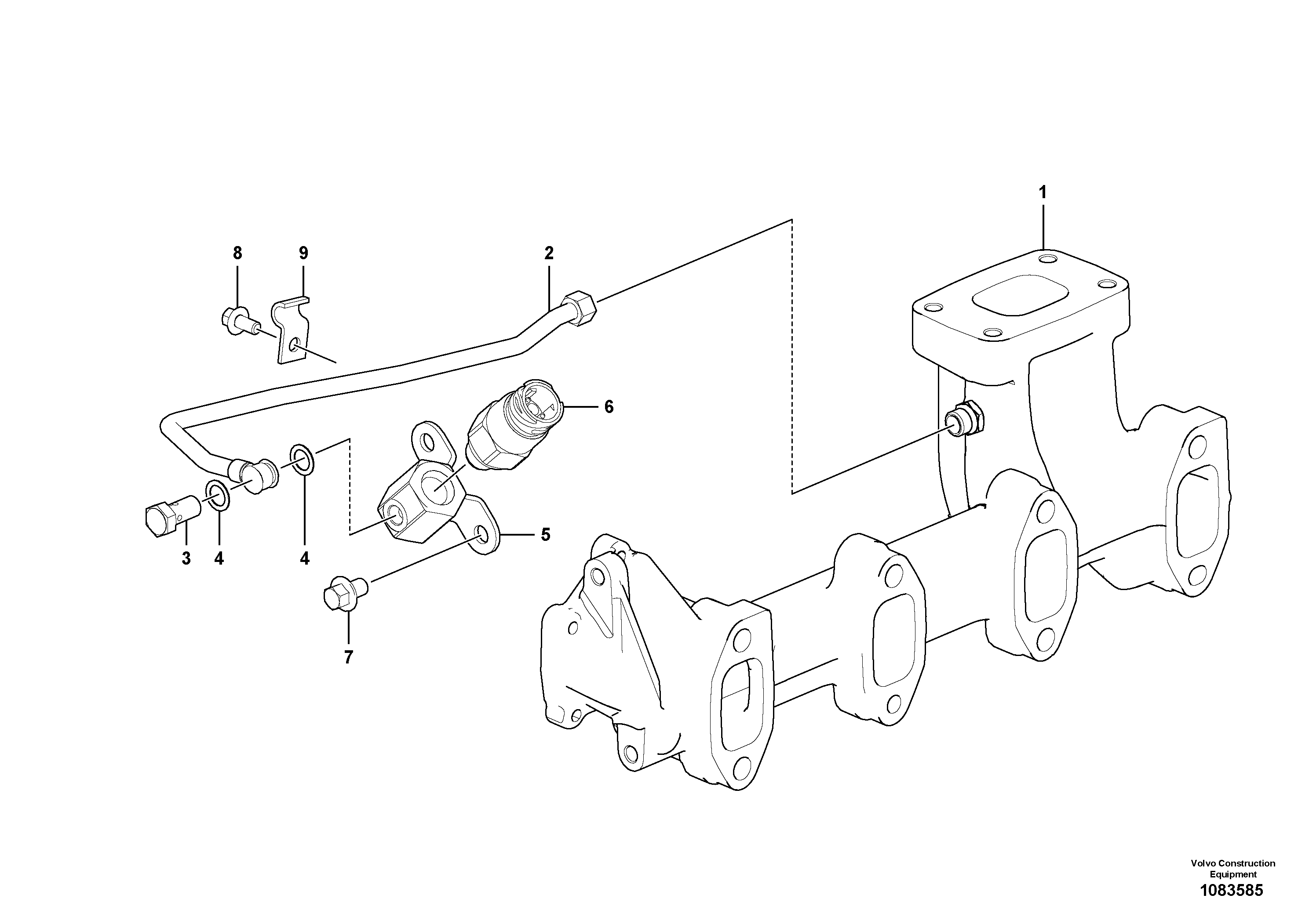 Seat frame VOE22385716 VOLVO