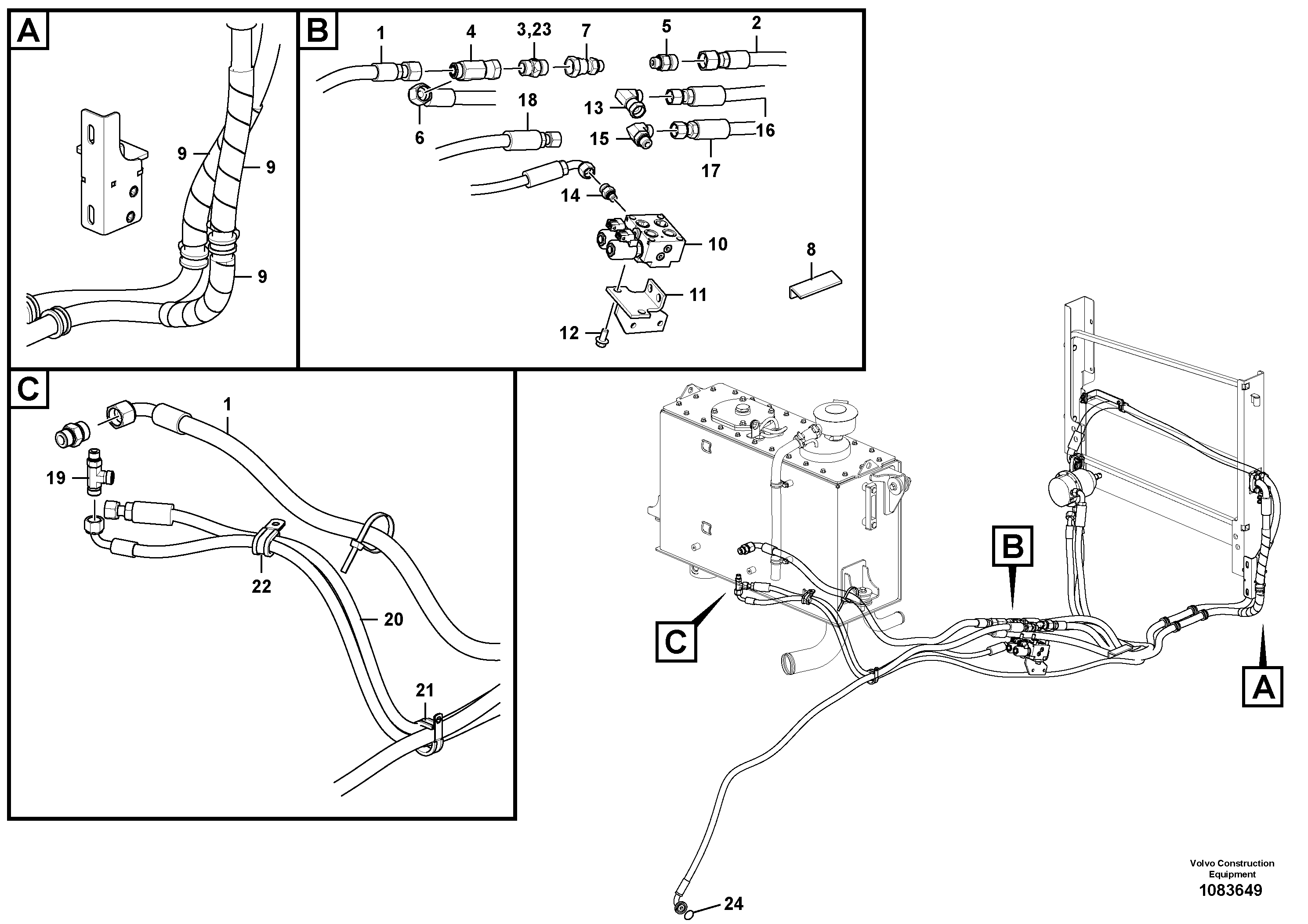 Hose assembly VOE16055979 VOLVO