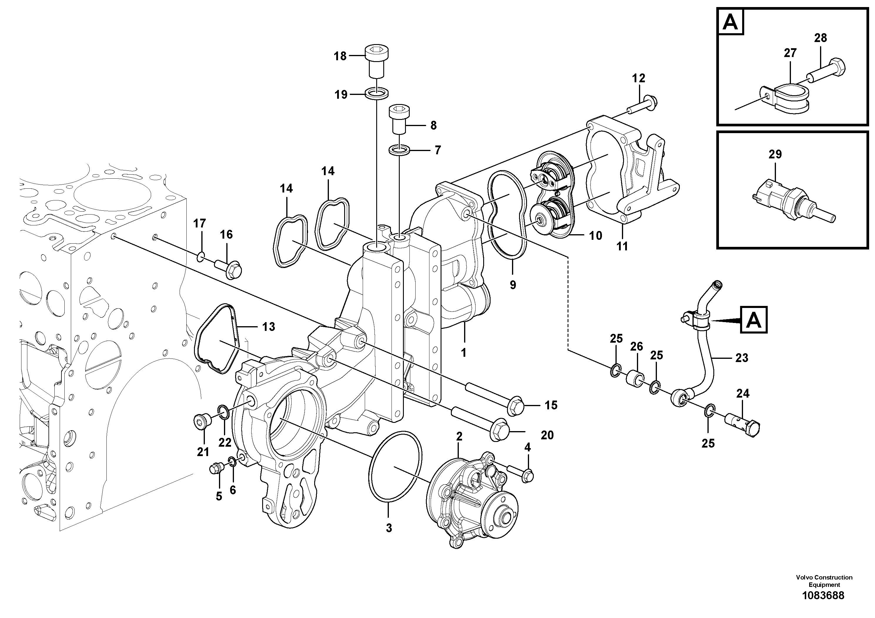 Spacer ring VOE22431321 VOLVO