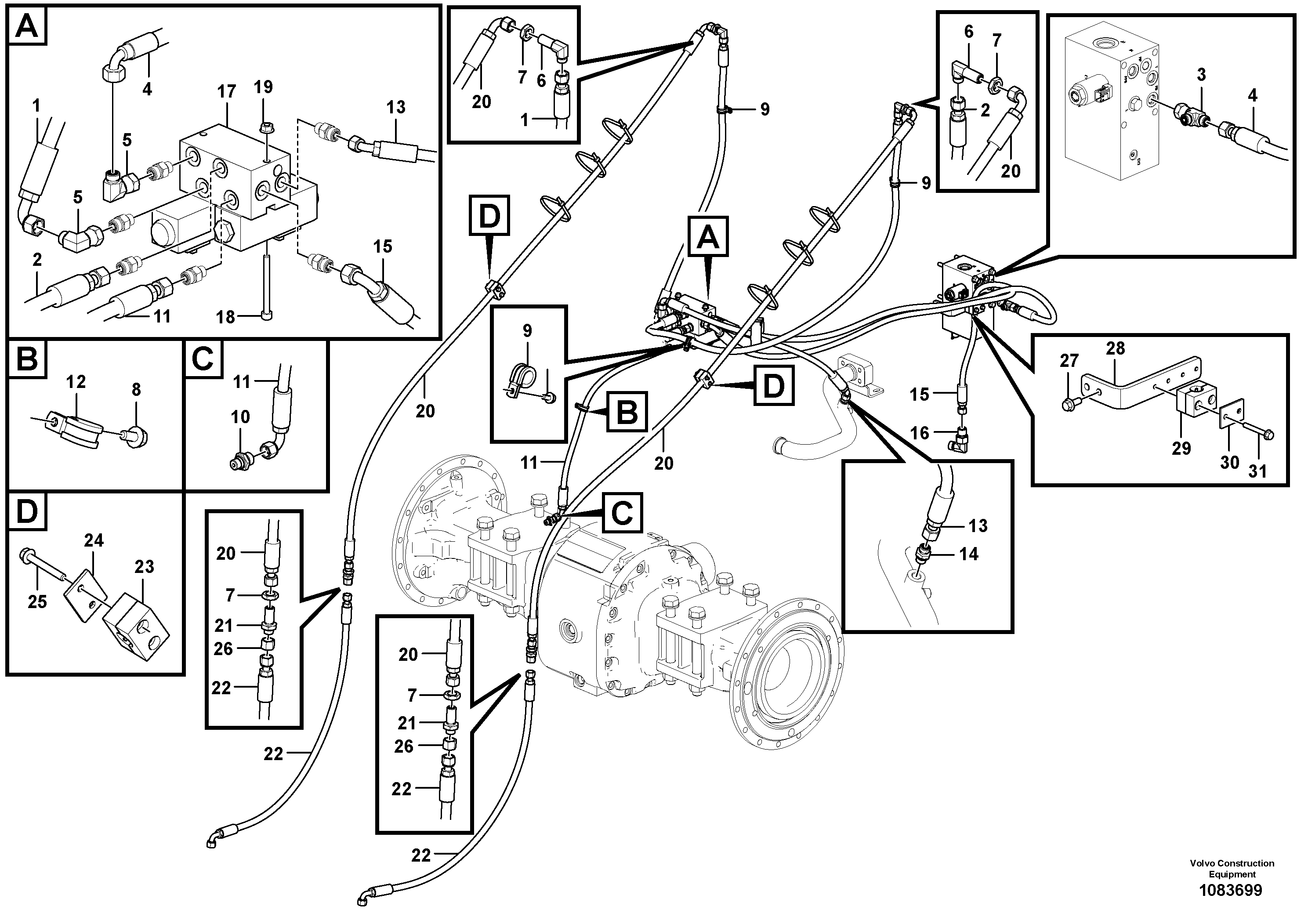 Timing gear casing VOE16049867 VOLVO