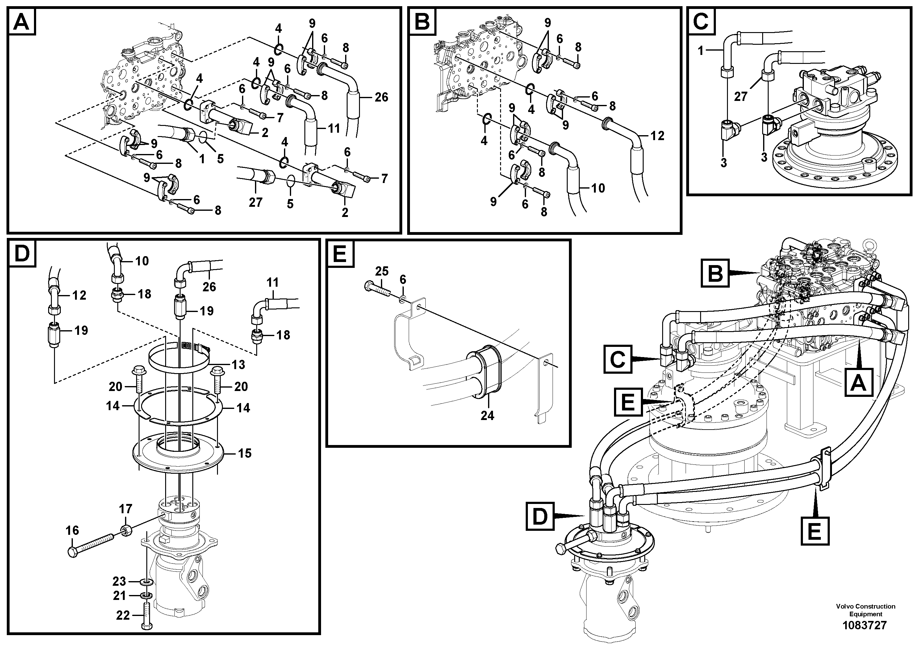 Timing gear casing VOE14882116 VOLVO