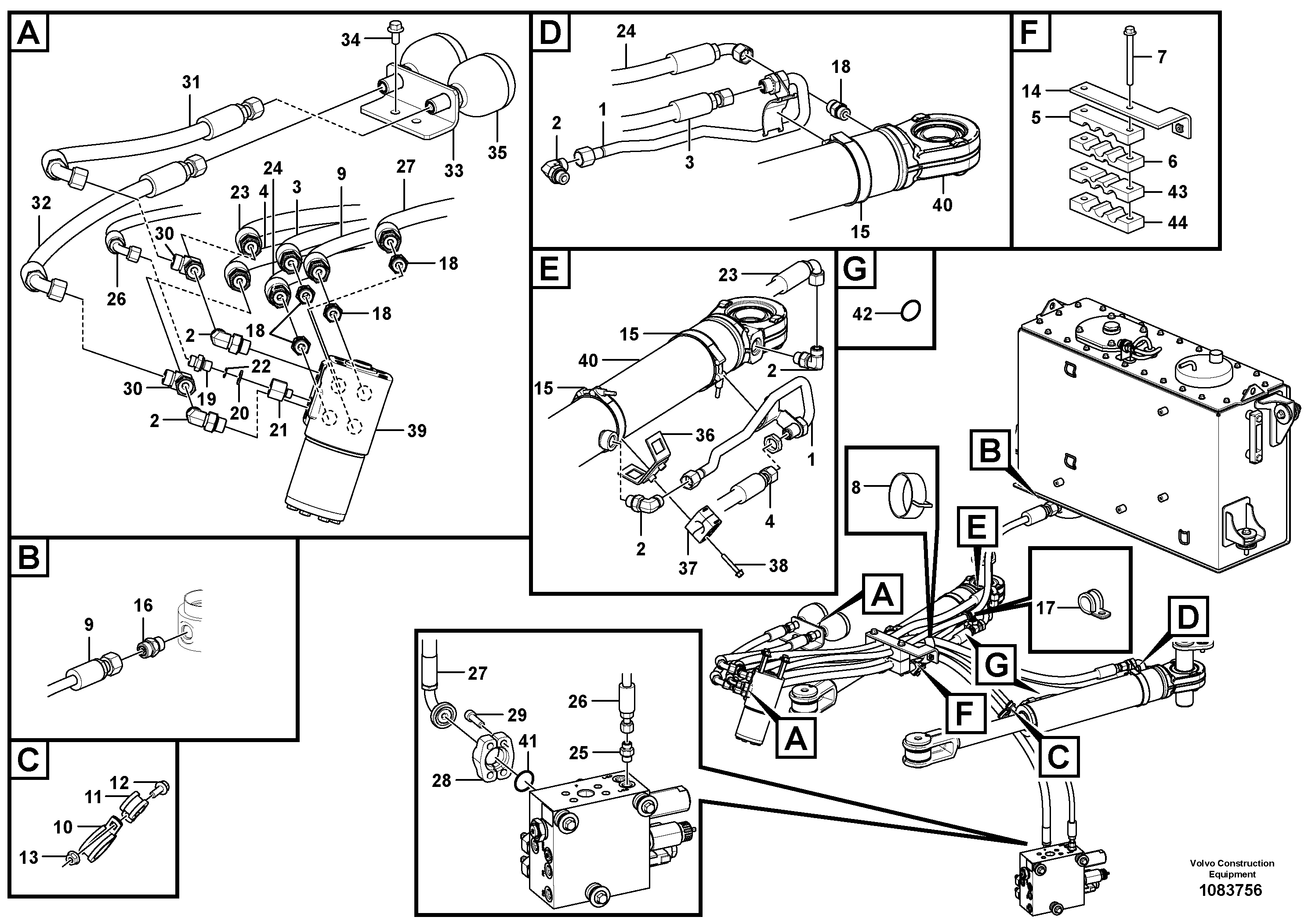Timing gear casing VOE15800652 VOLVO