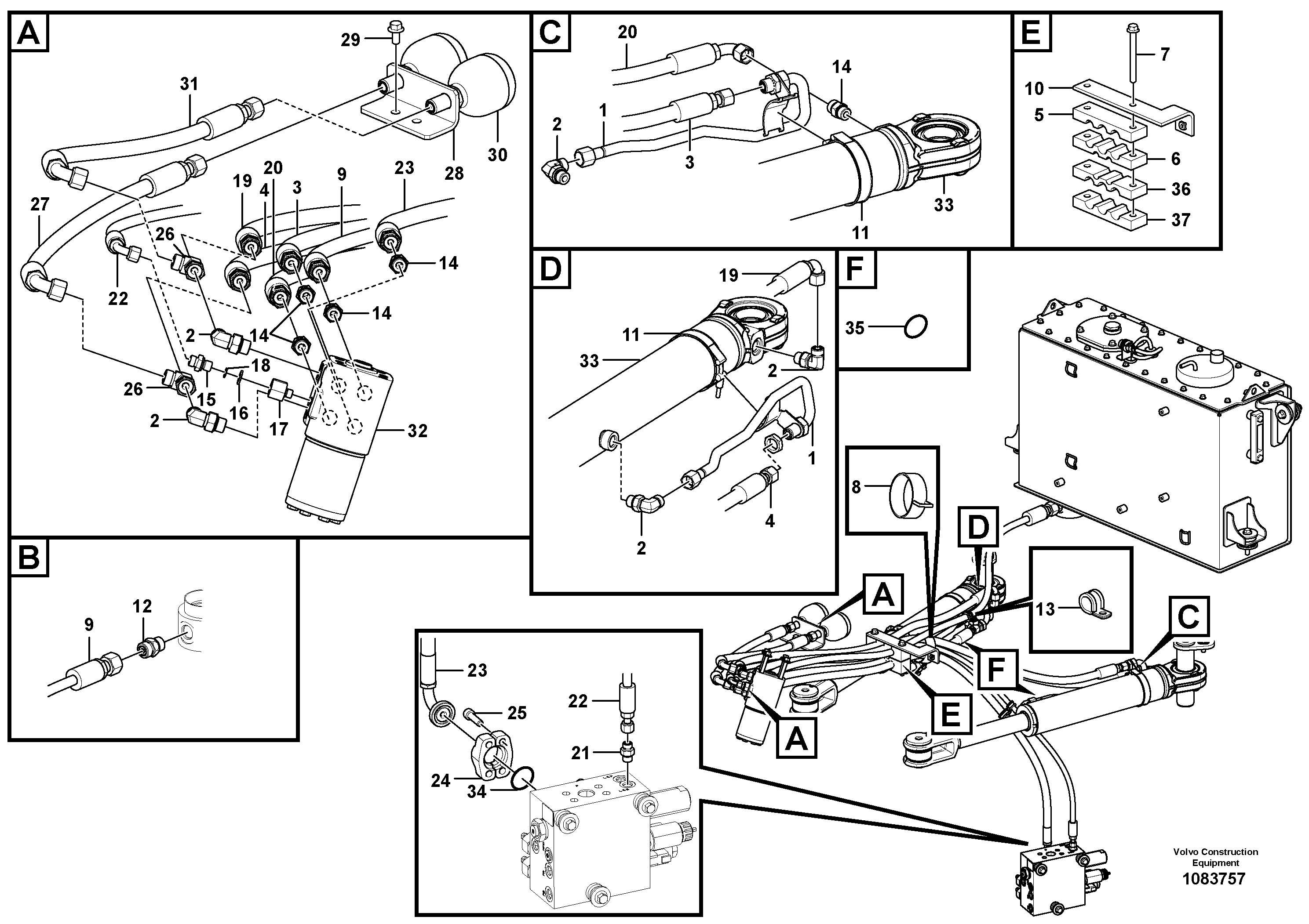 Control sleeve VOE16033650 VOLVO
