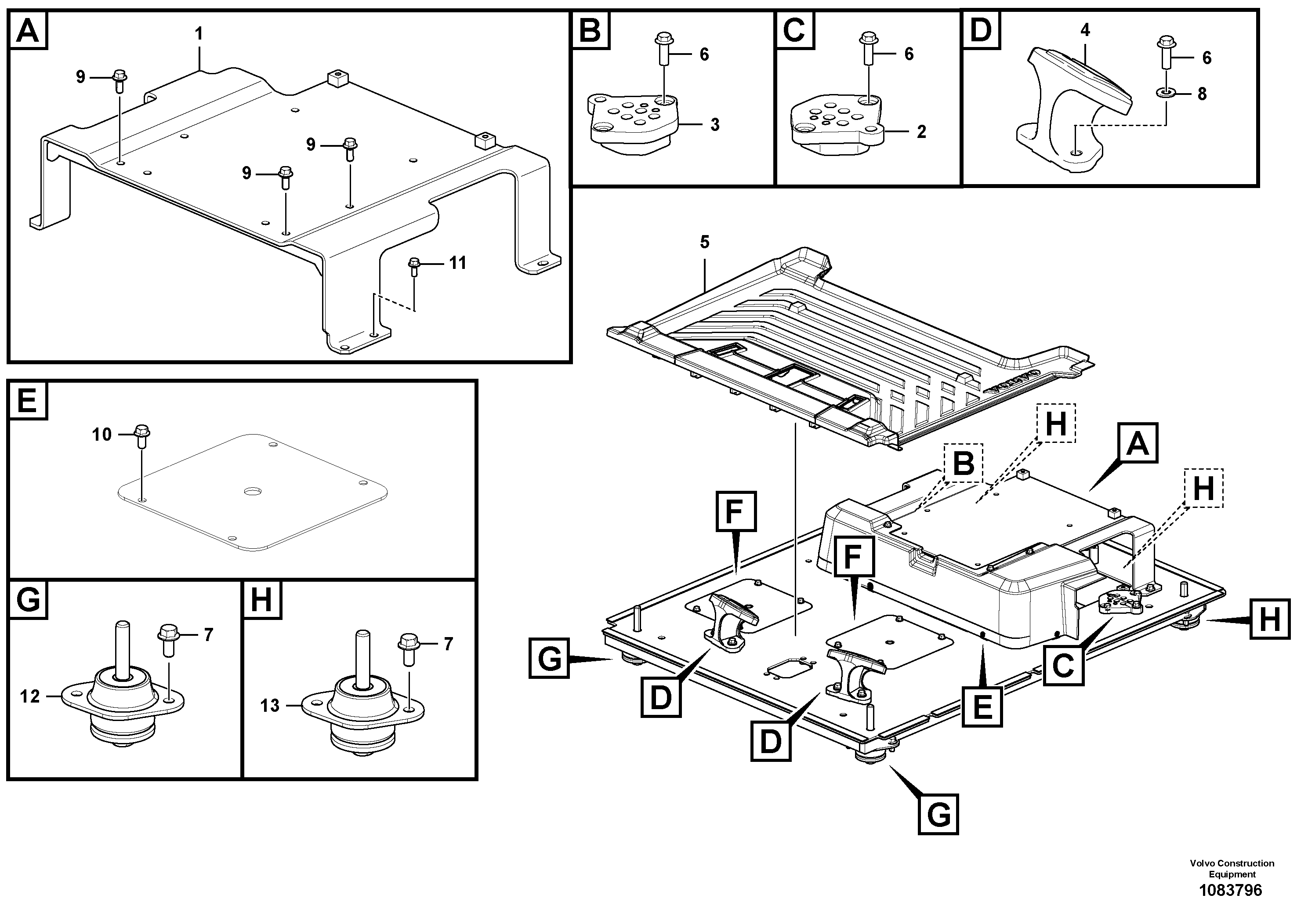 Cable harness,upper.s VOE14674684 VOLVO
