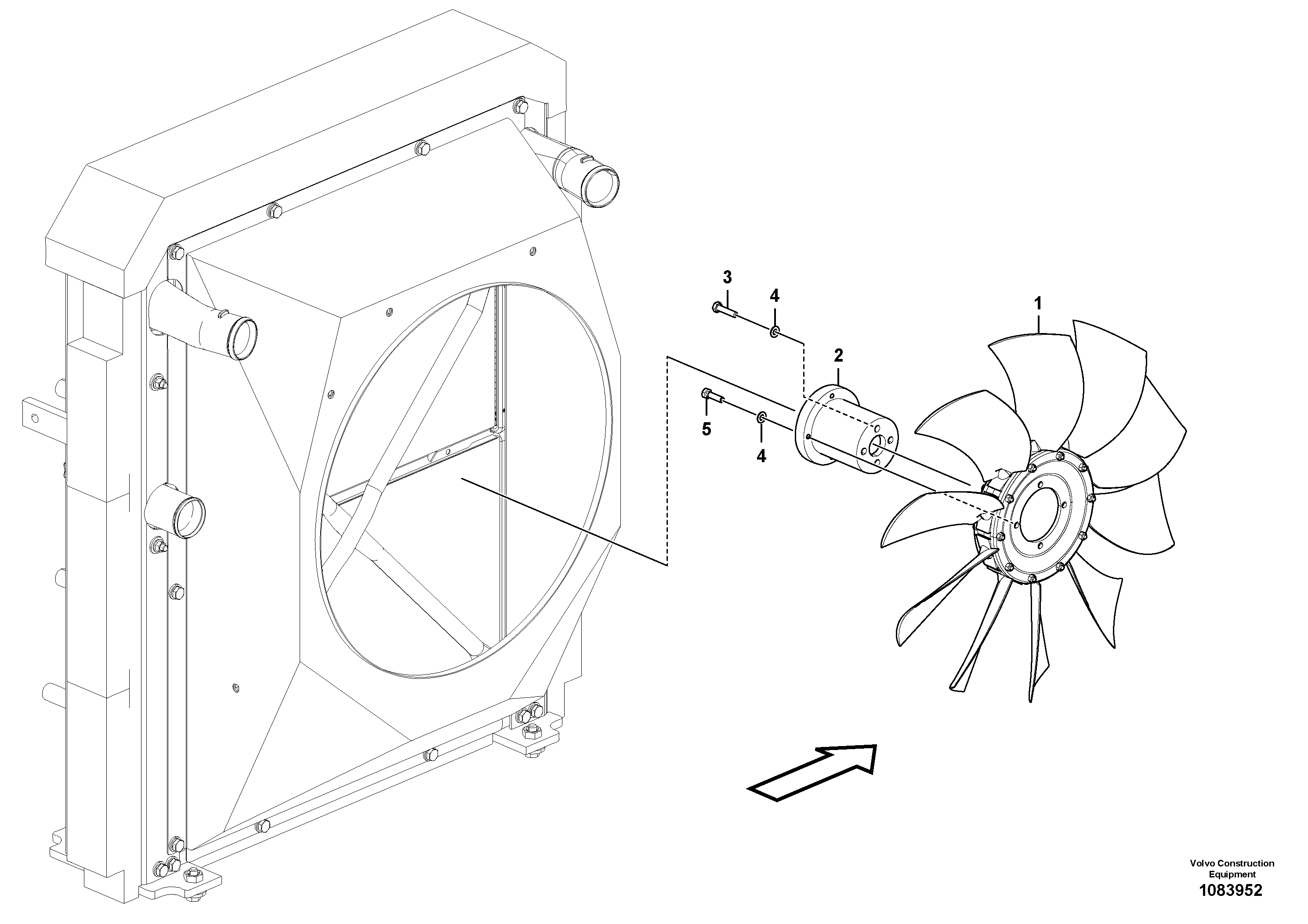 Extension pipe VOE14696775 VOLVO