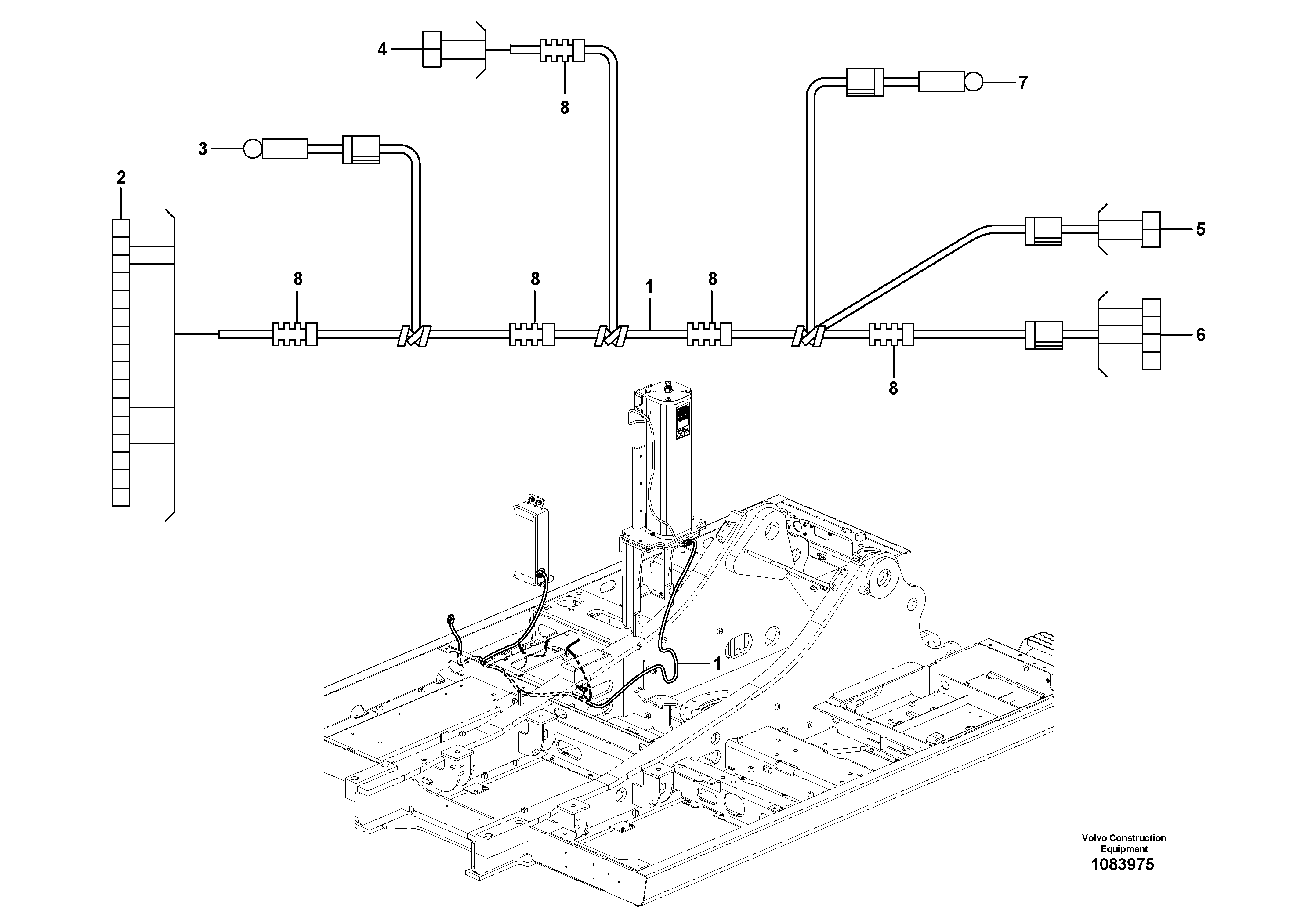 Support Section VOE958220 VOLVO