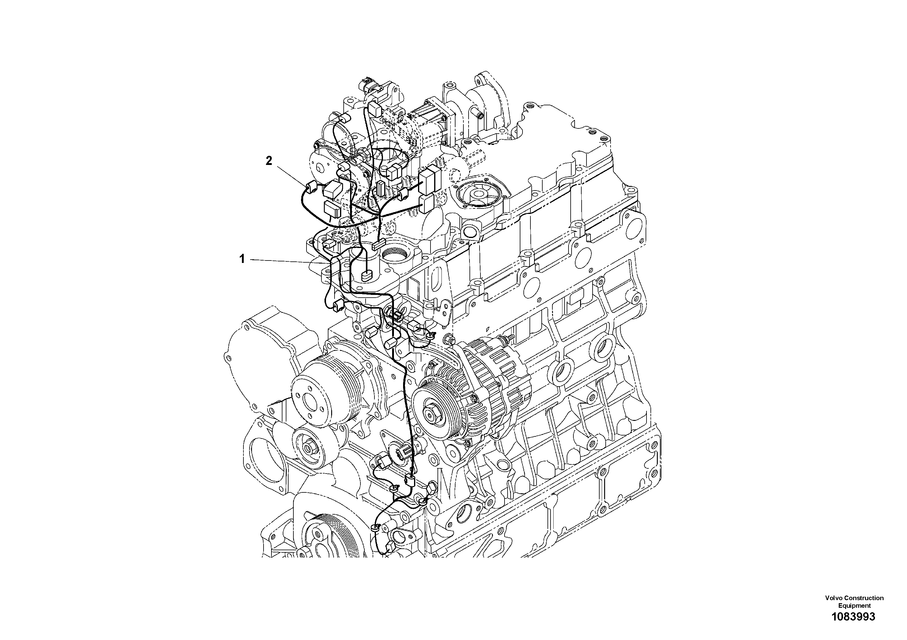 Wire 1E46365070 VOLVO