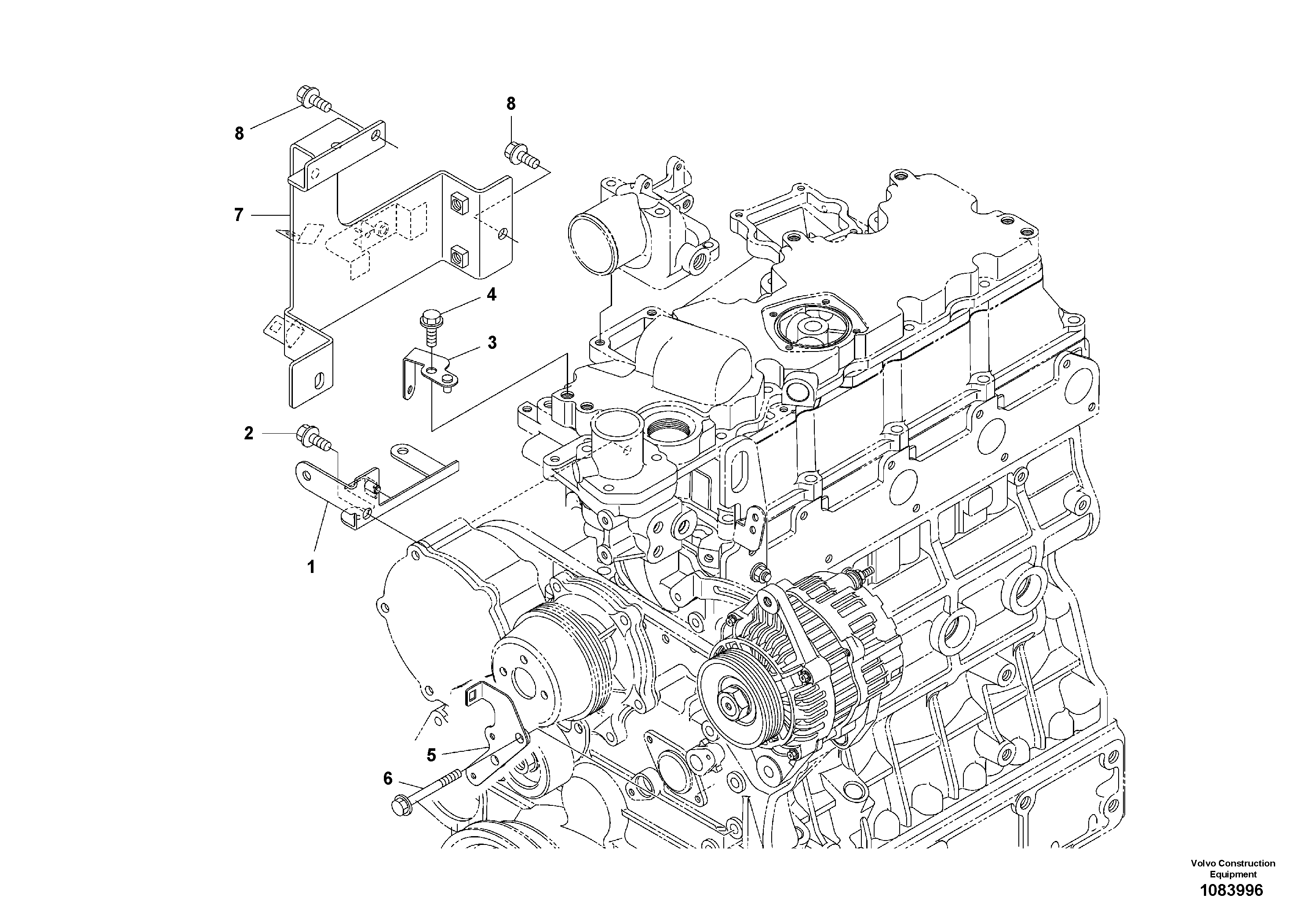 Bracket 1E35265200 VOLVO