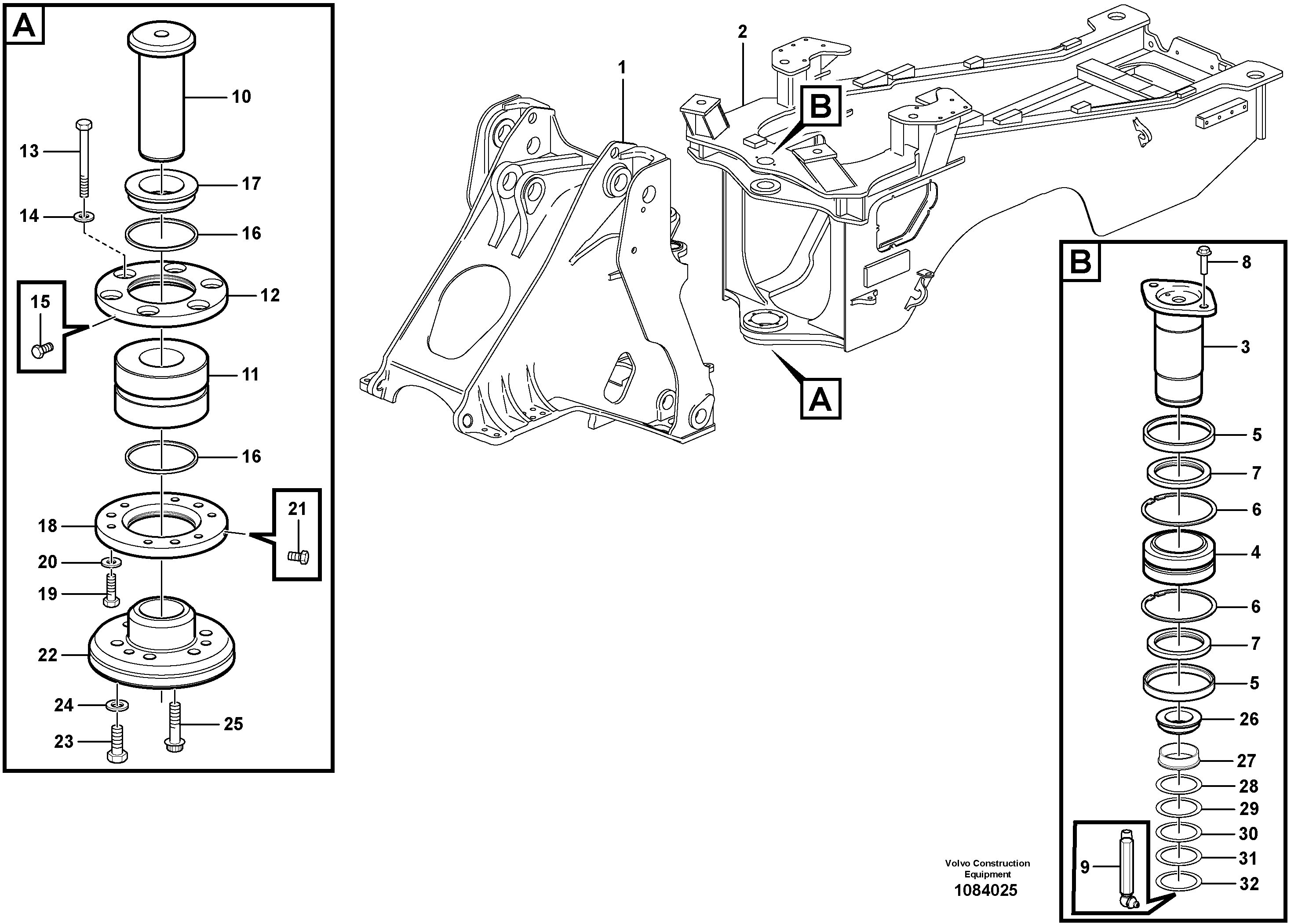 Mounting rail VOE982240 VOLVO