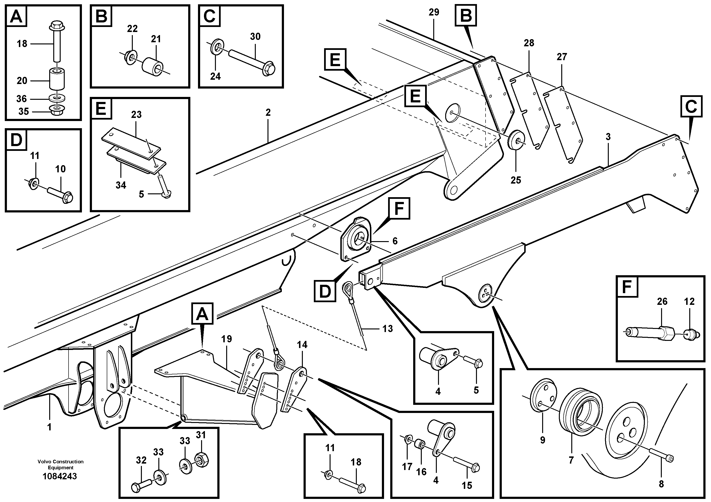 Mounting rail VOE997479 VOLVO