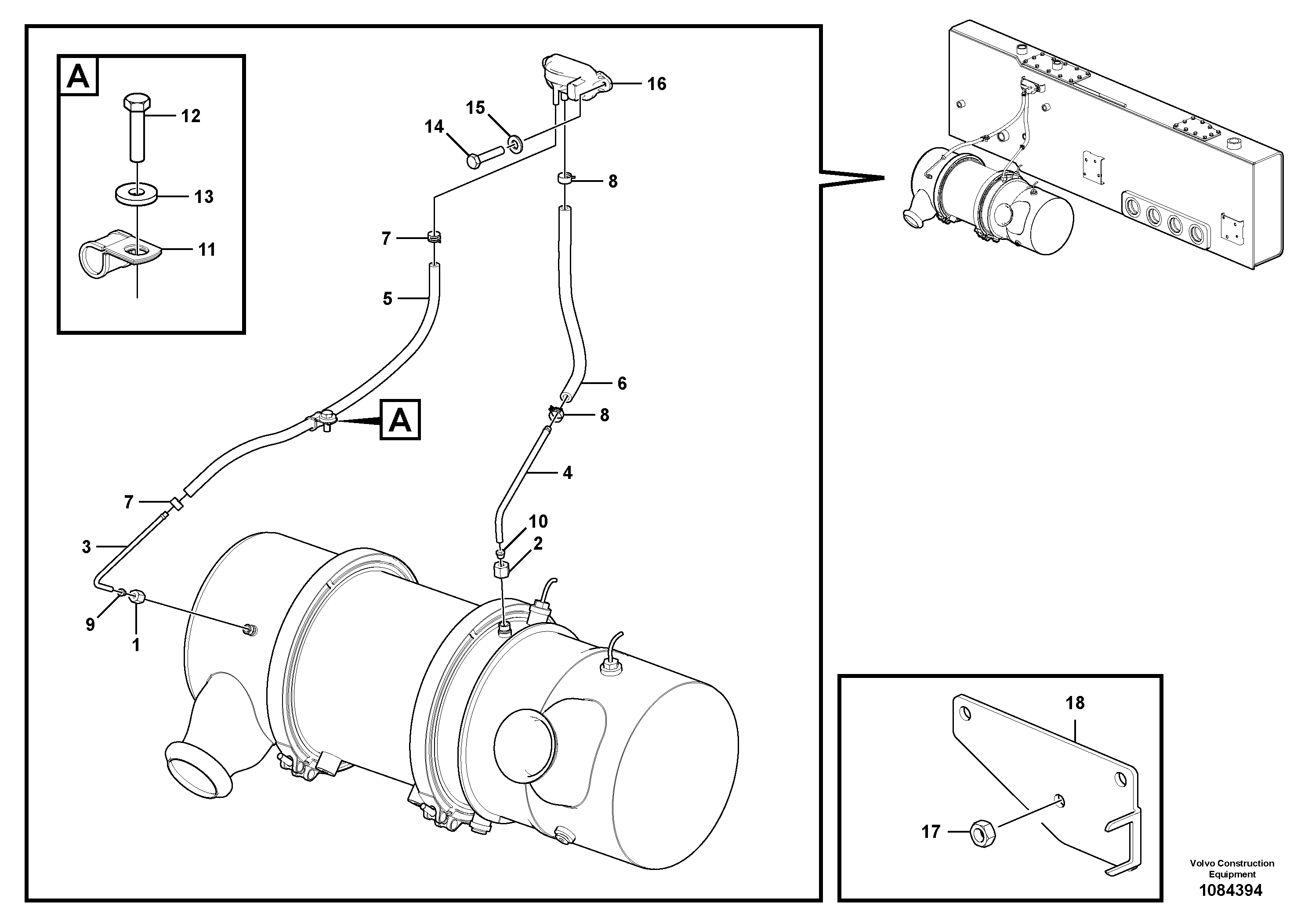 Seat frame VOE22541424 VOLVO