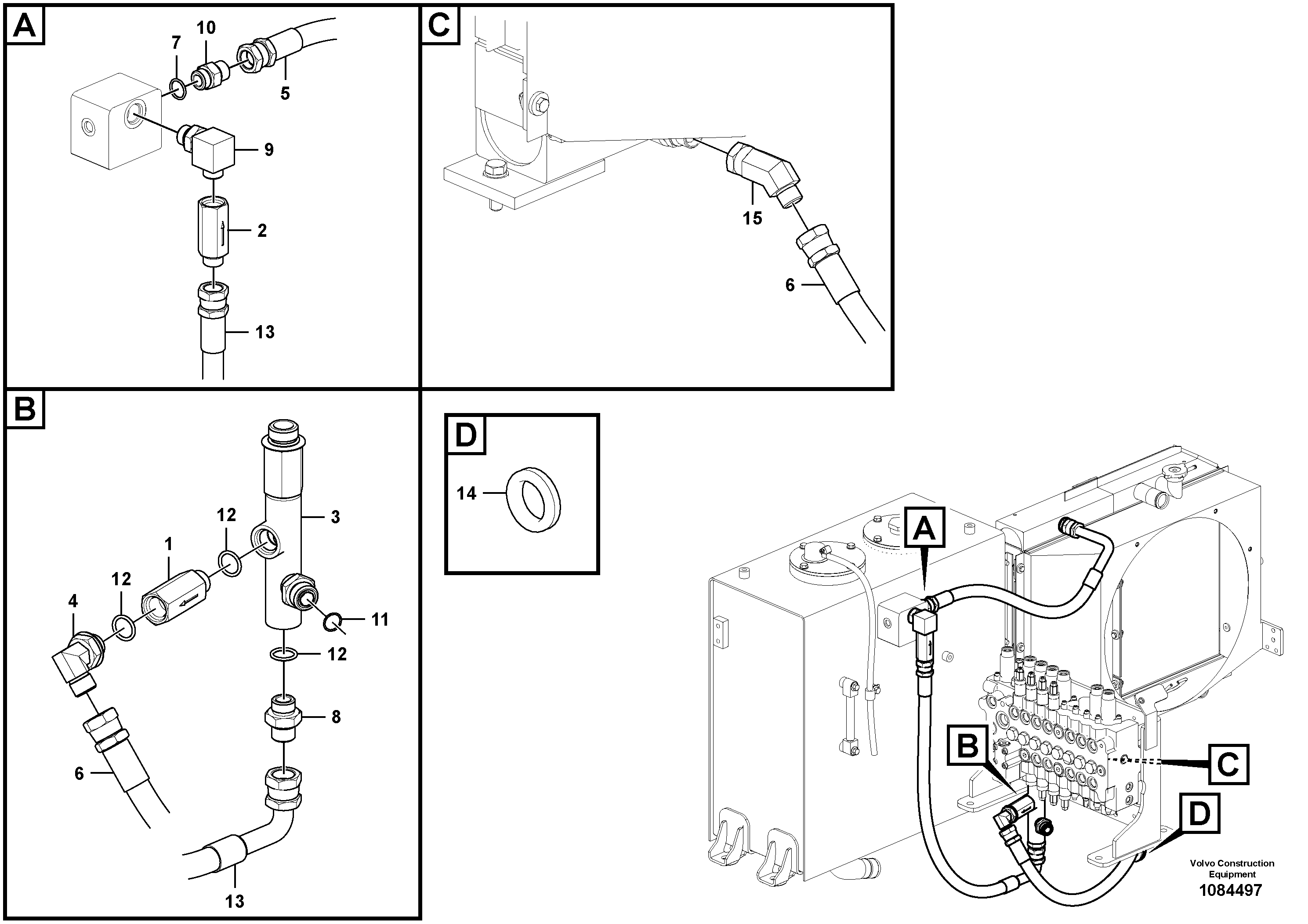 Timing gear casing VOE14883579 VOLVO