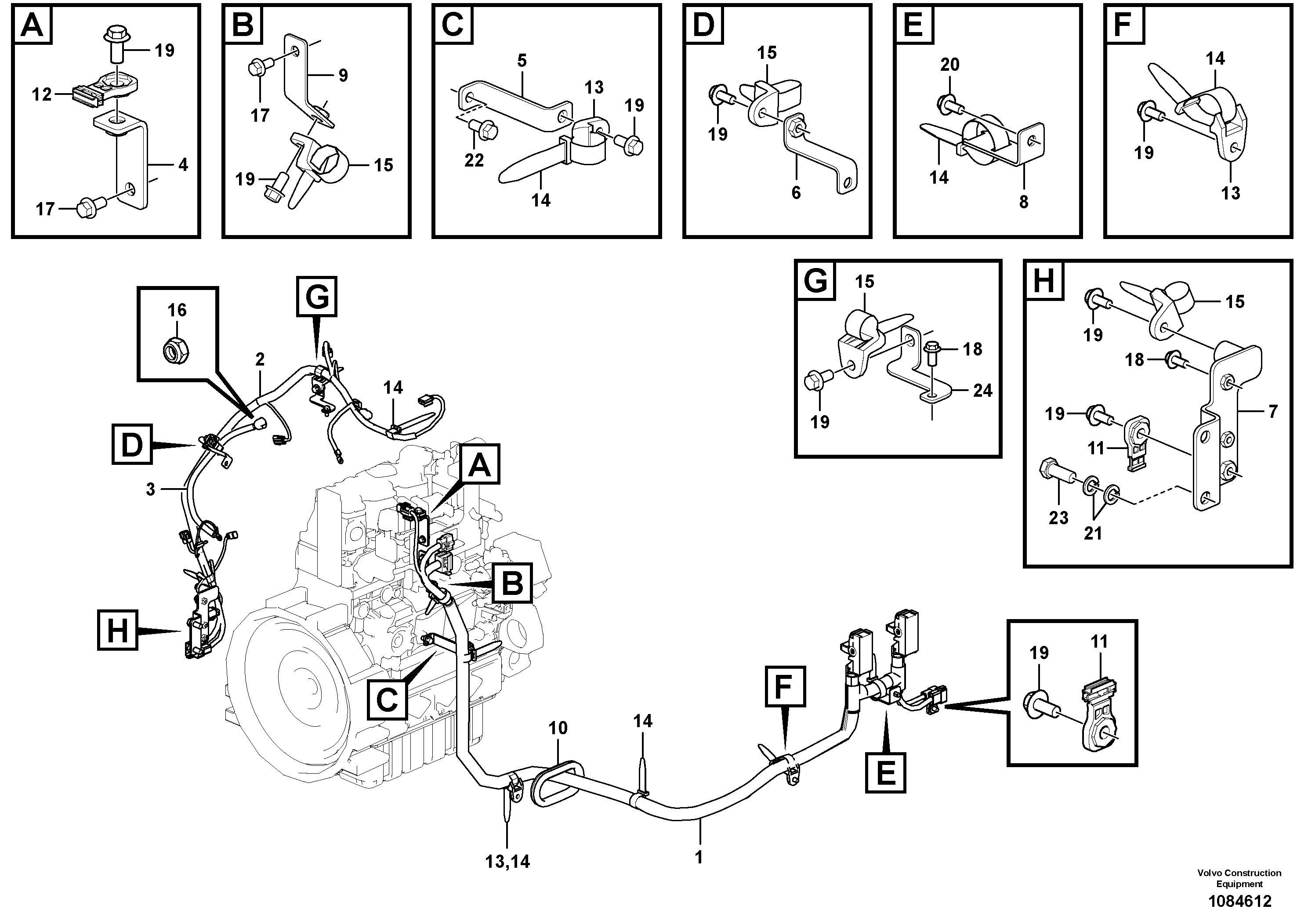 Seat frame VOE14707280 VOLVO