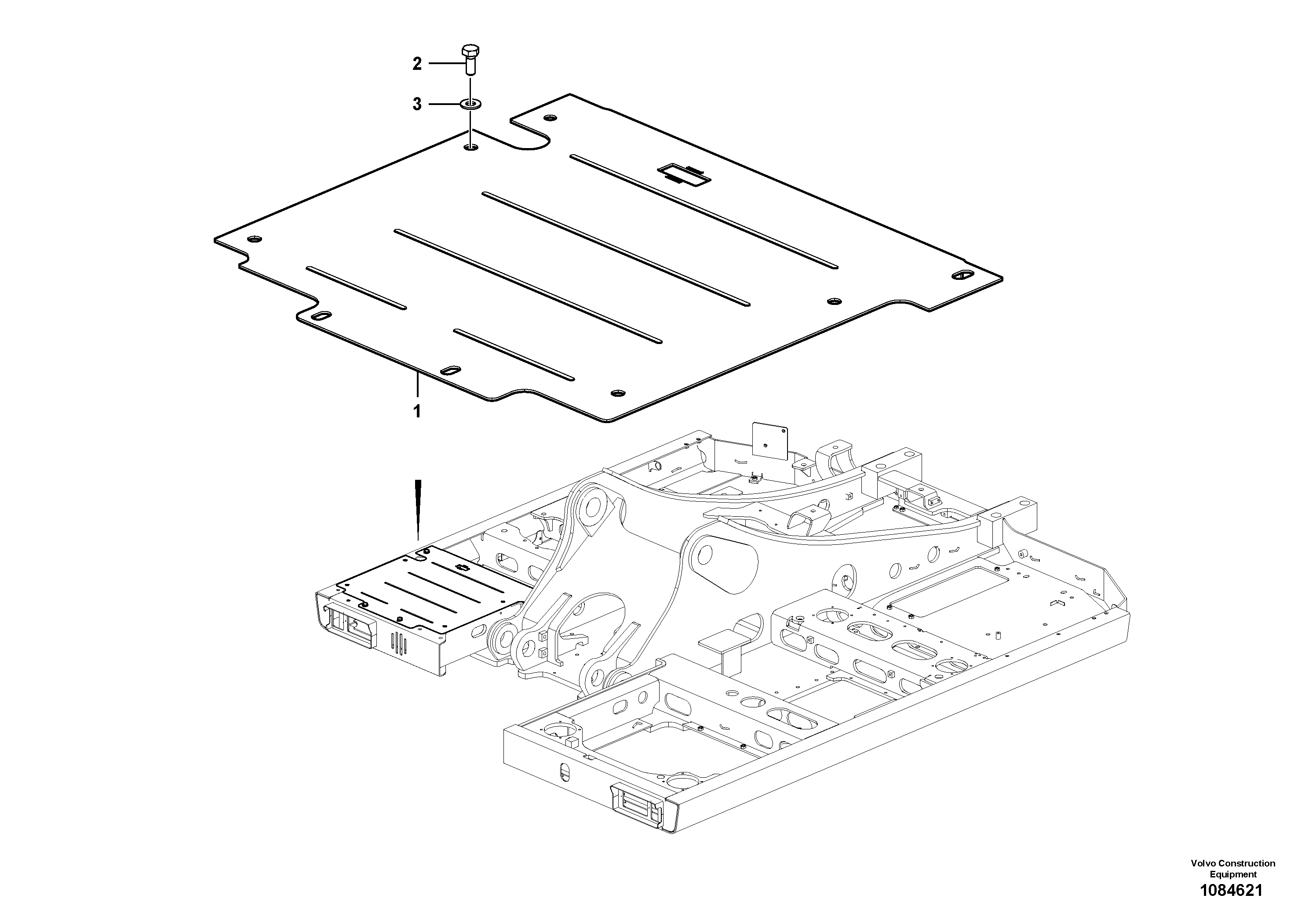 Pedal bracket R.h. VOE14700058 VOLVO