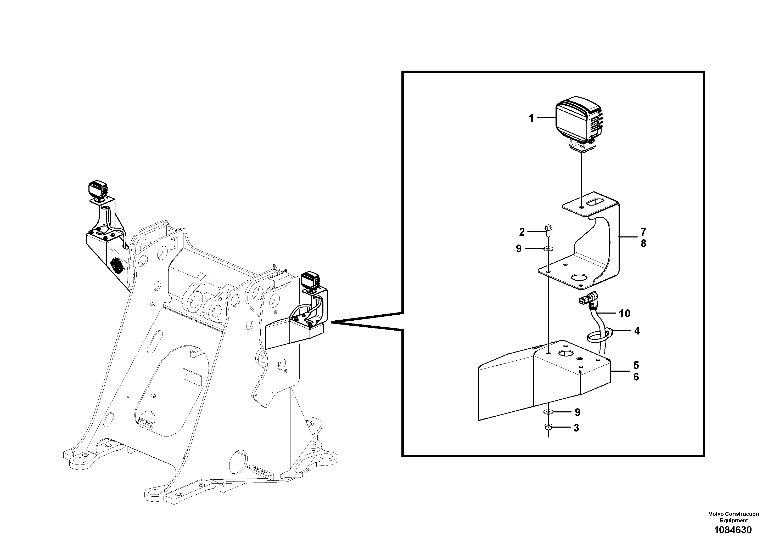 Seat frame VOE15230686 VOLVO