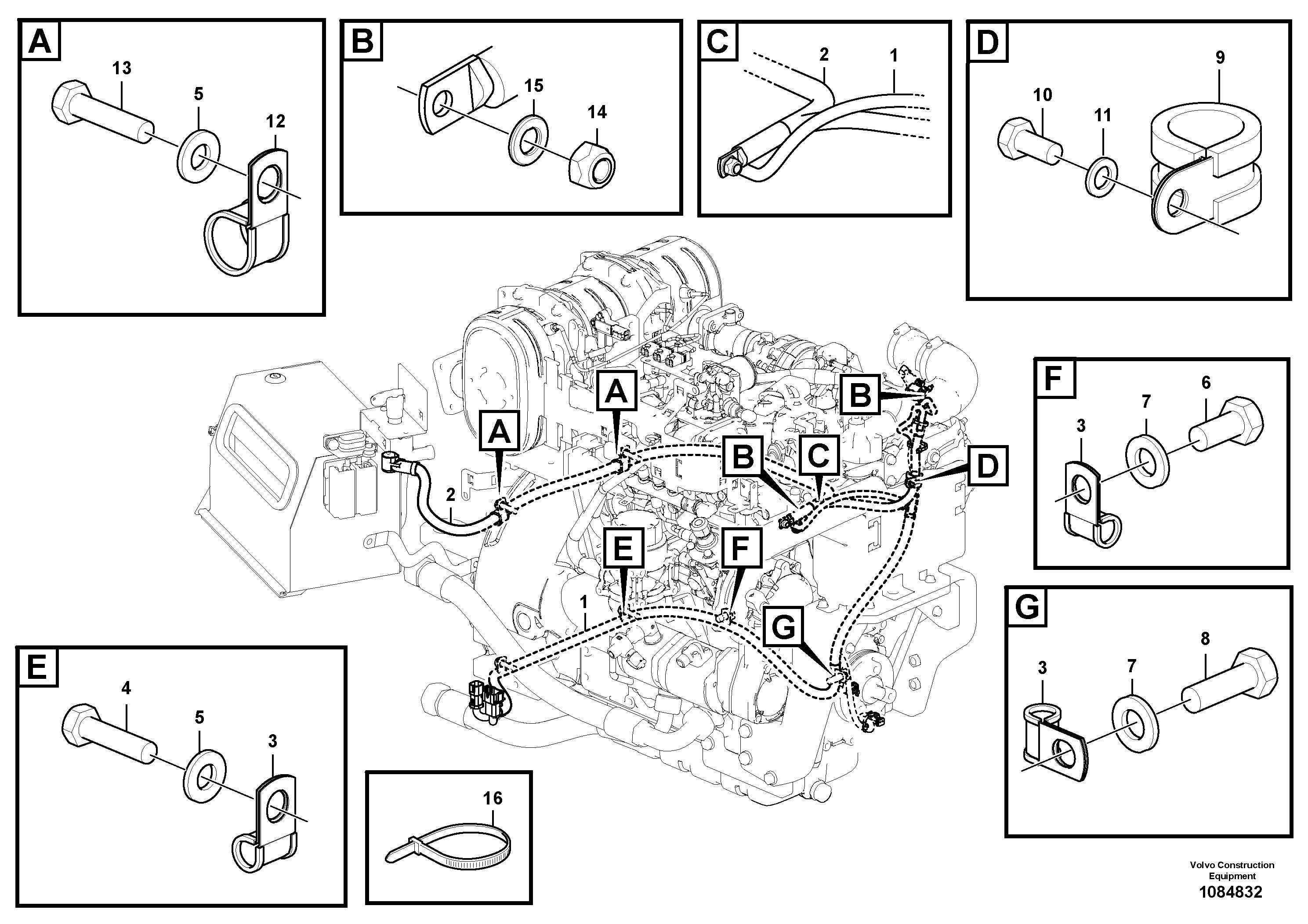 Radio Support VOE12825257 VOLVO