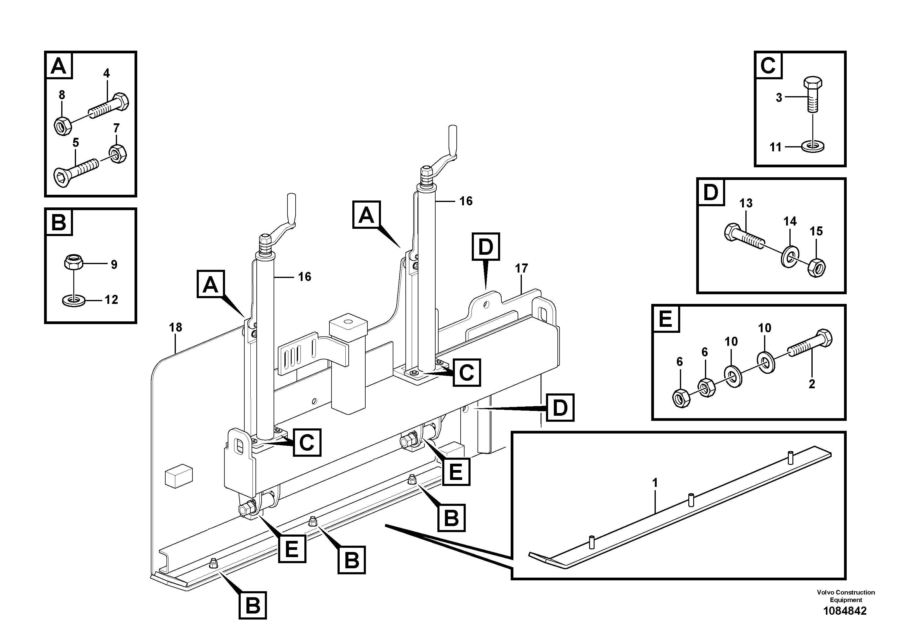 Weldment Edger RM70912233 VOLVO