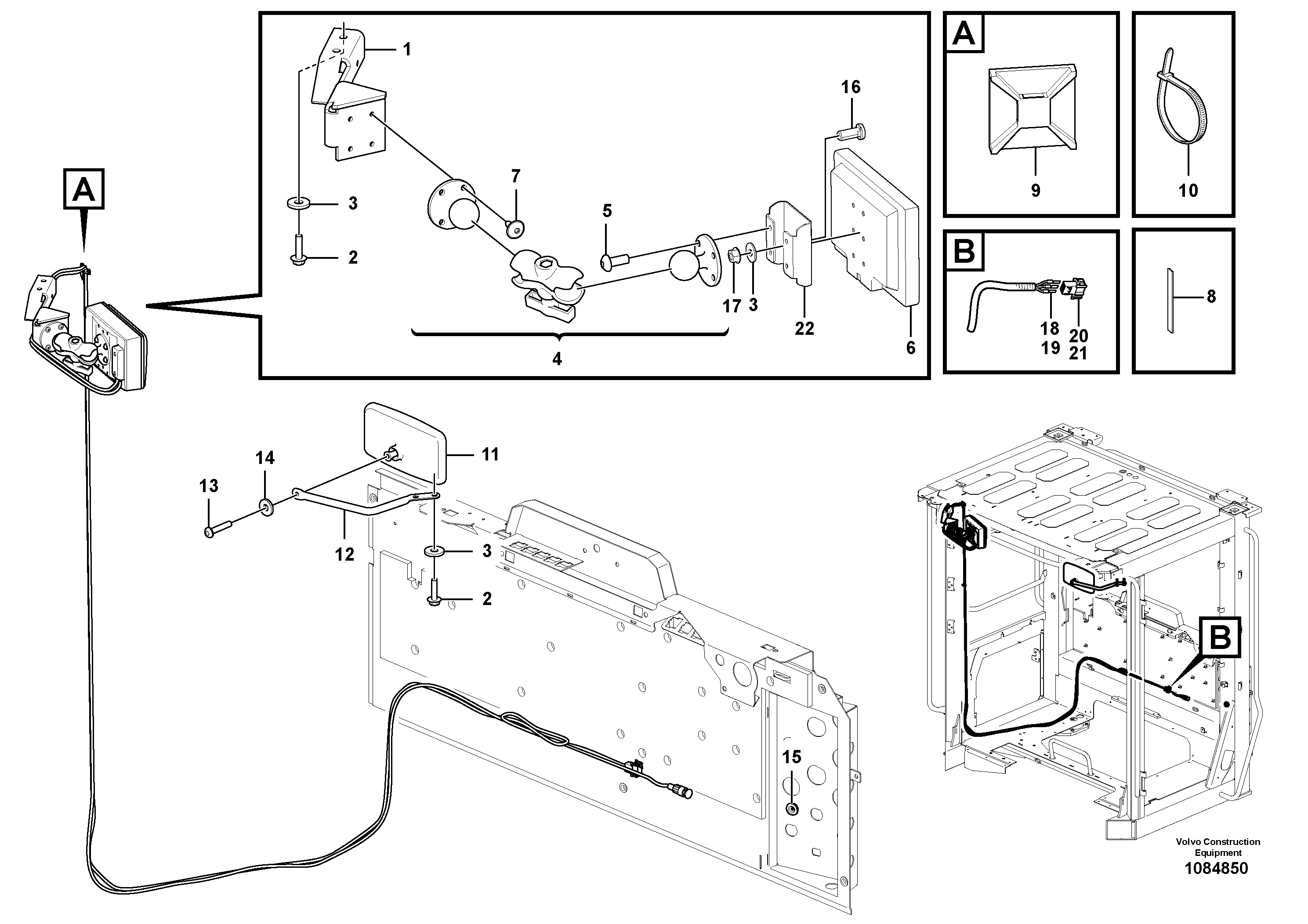 Seat frame VOE17310769 VOLVO