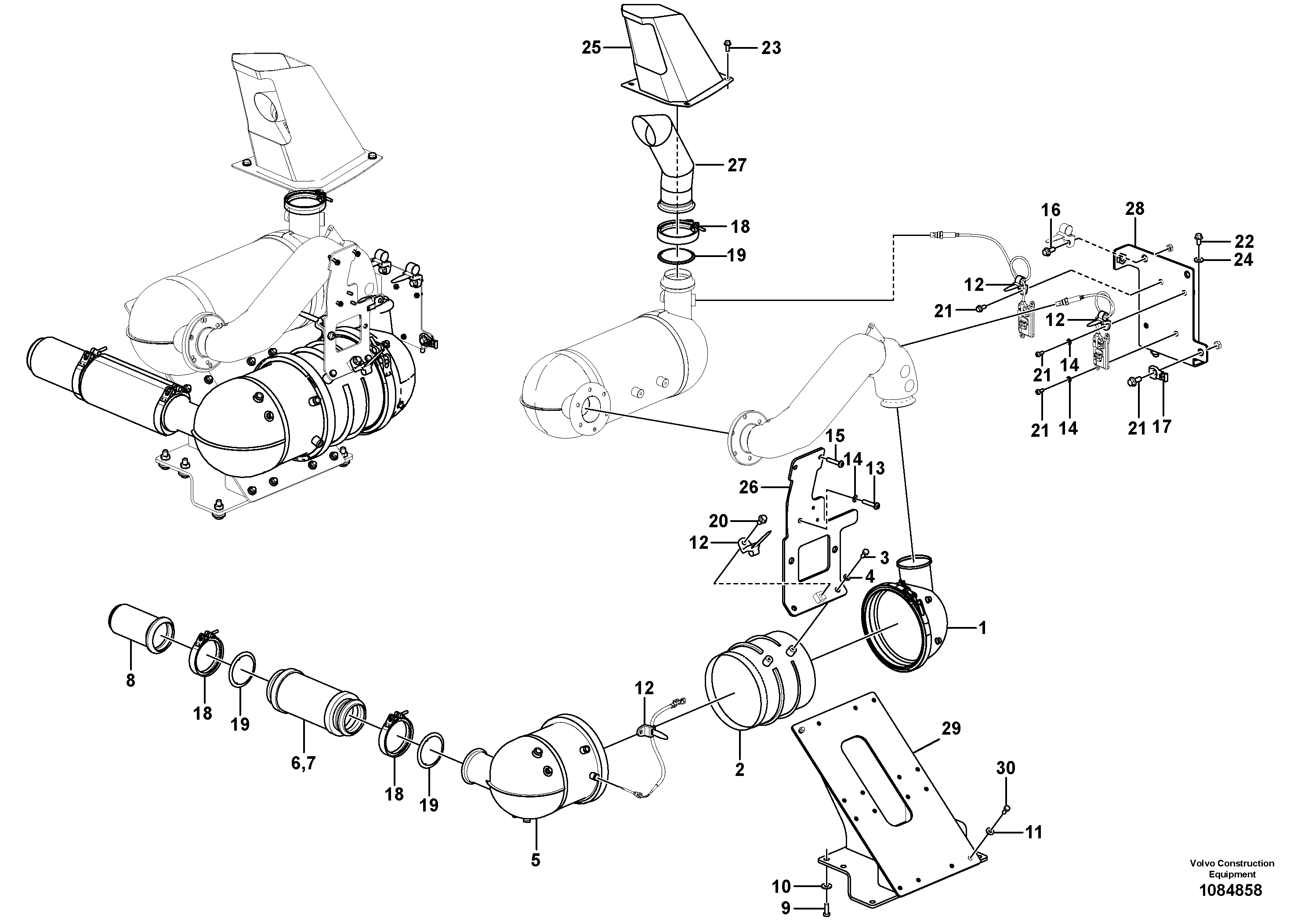 Seat frame RM/VOE14678734 VOLVO