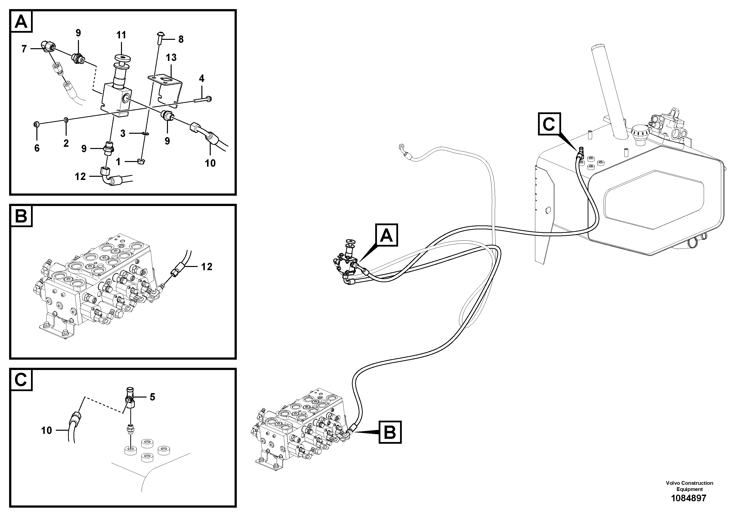 Lamp bracket, left TEL/VOE15227188 VOLVO