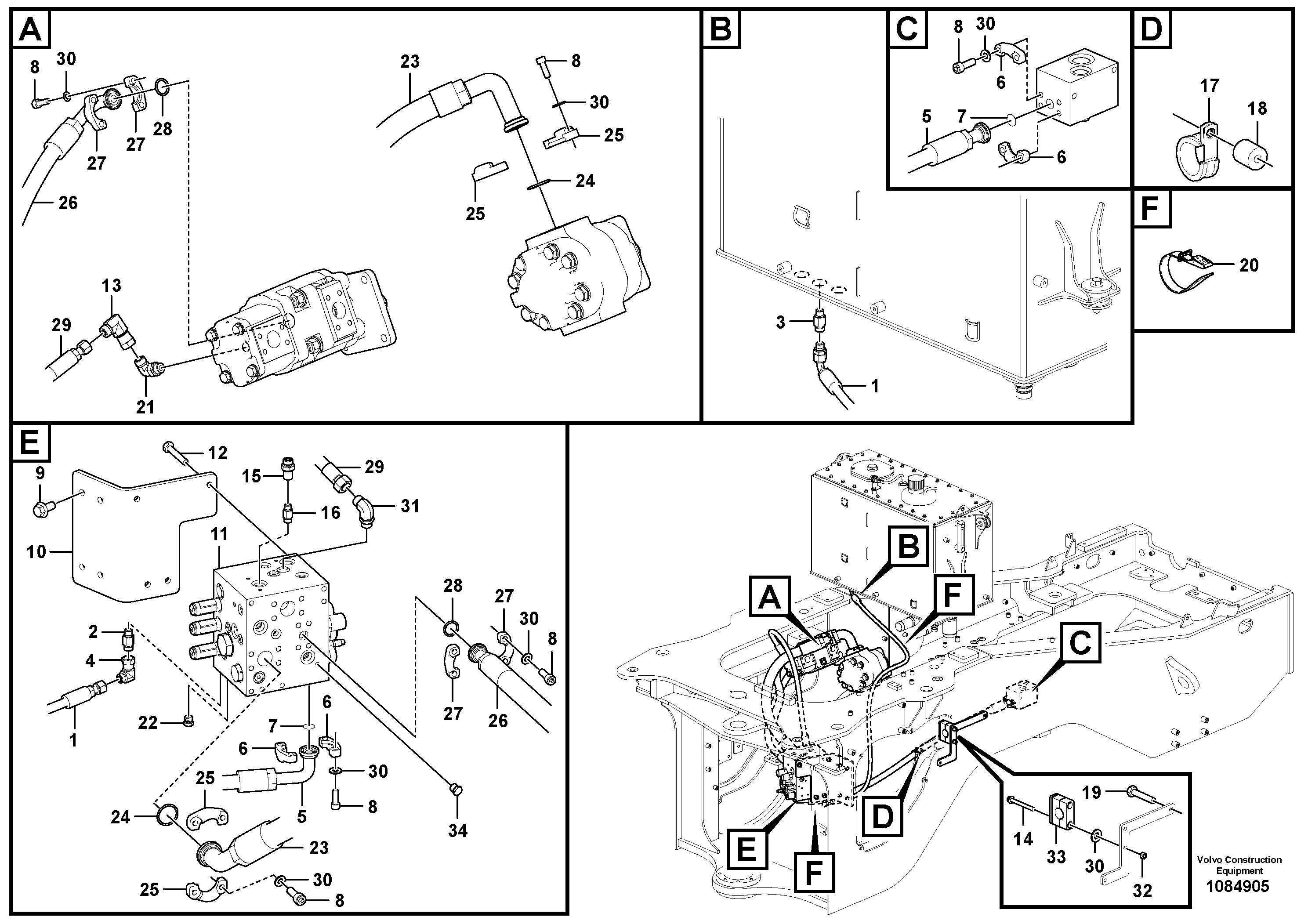 Timing gear casing VOE15800449 VOLVO