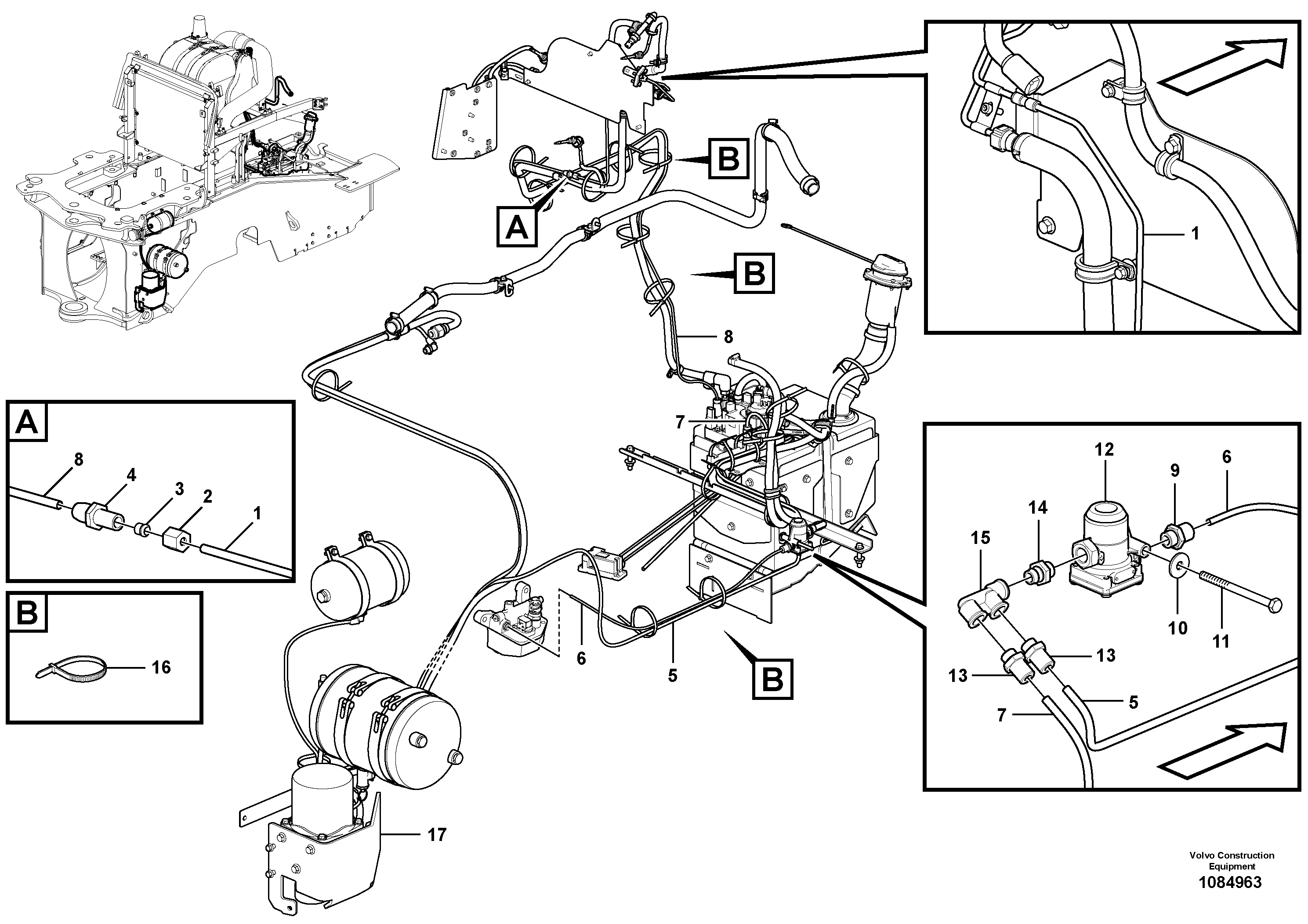 Seat frame VOE16876257 VOLVO