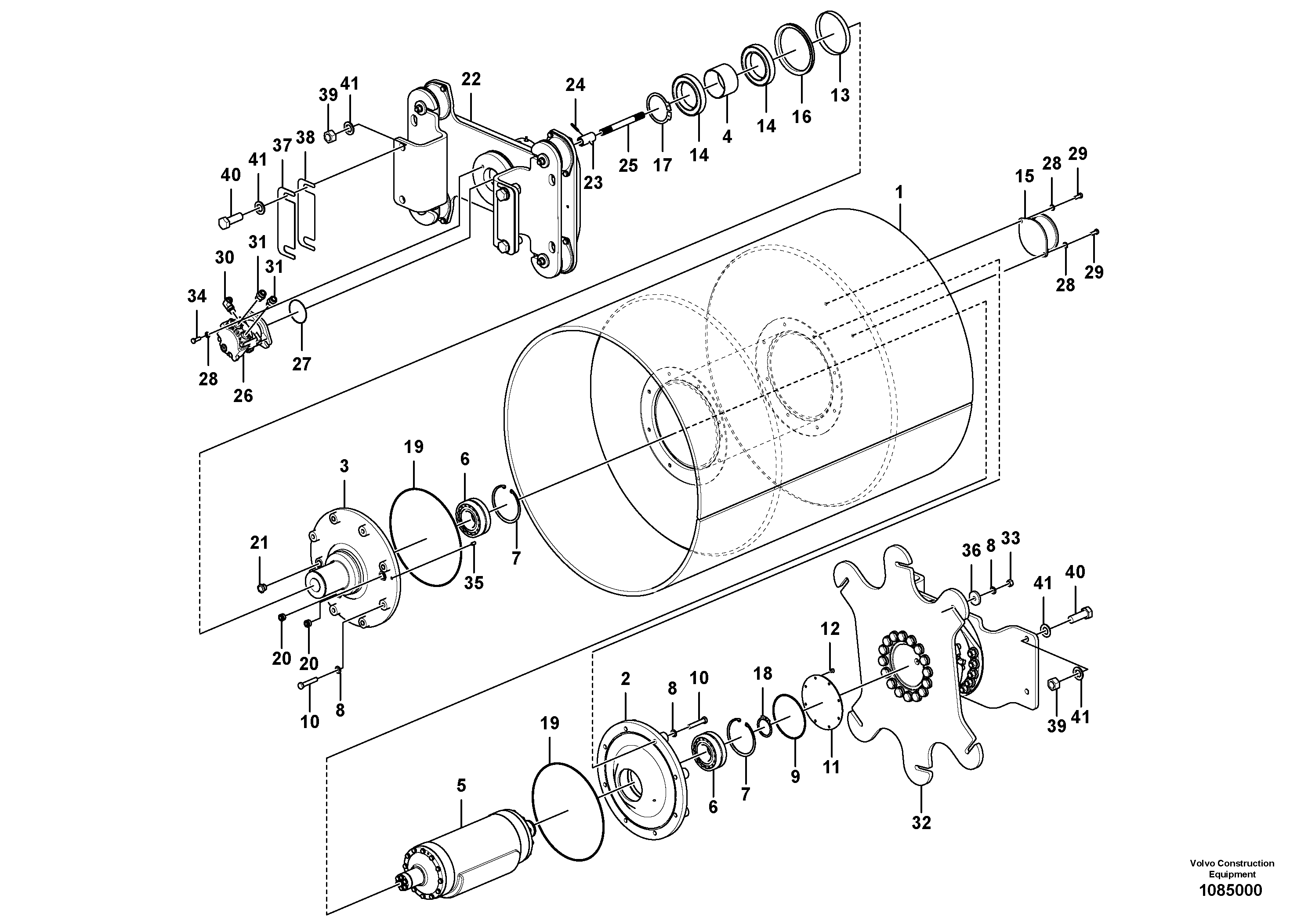 Balancer gasket VOE12813627 VOLVO