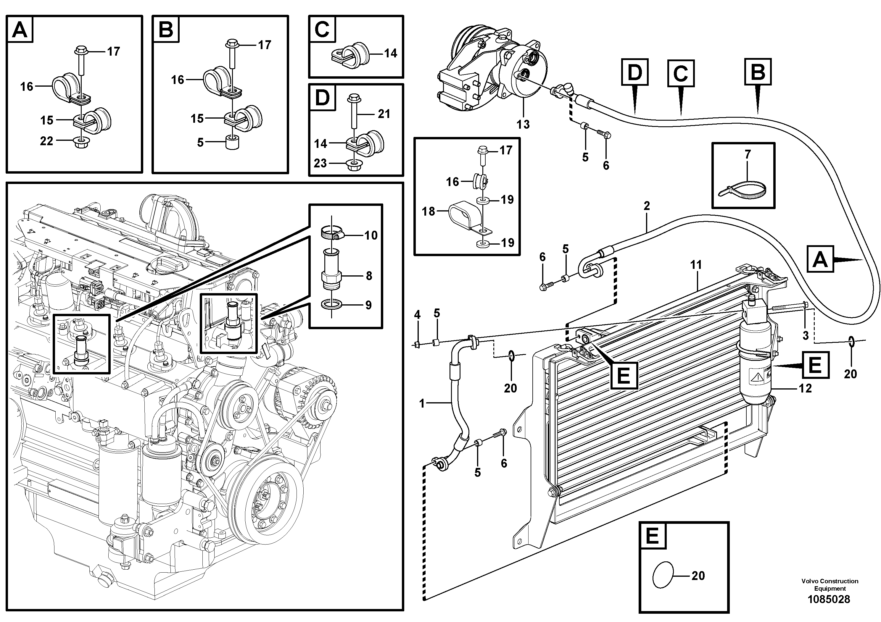 Timing gear casing VOE15204218 VOLVO