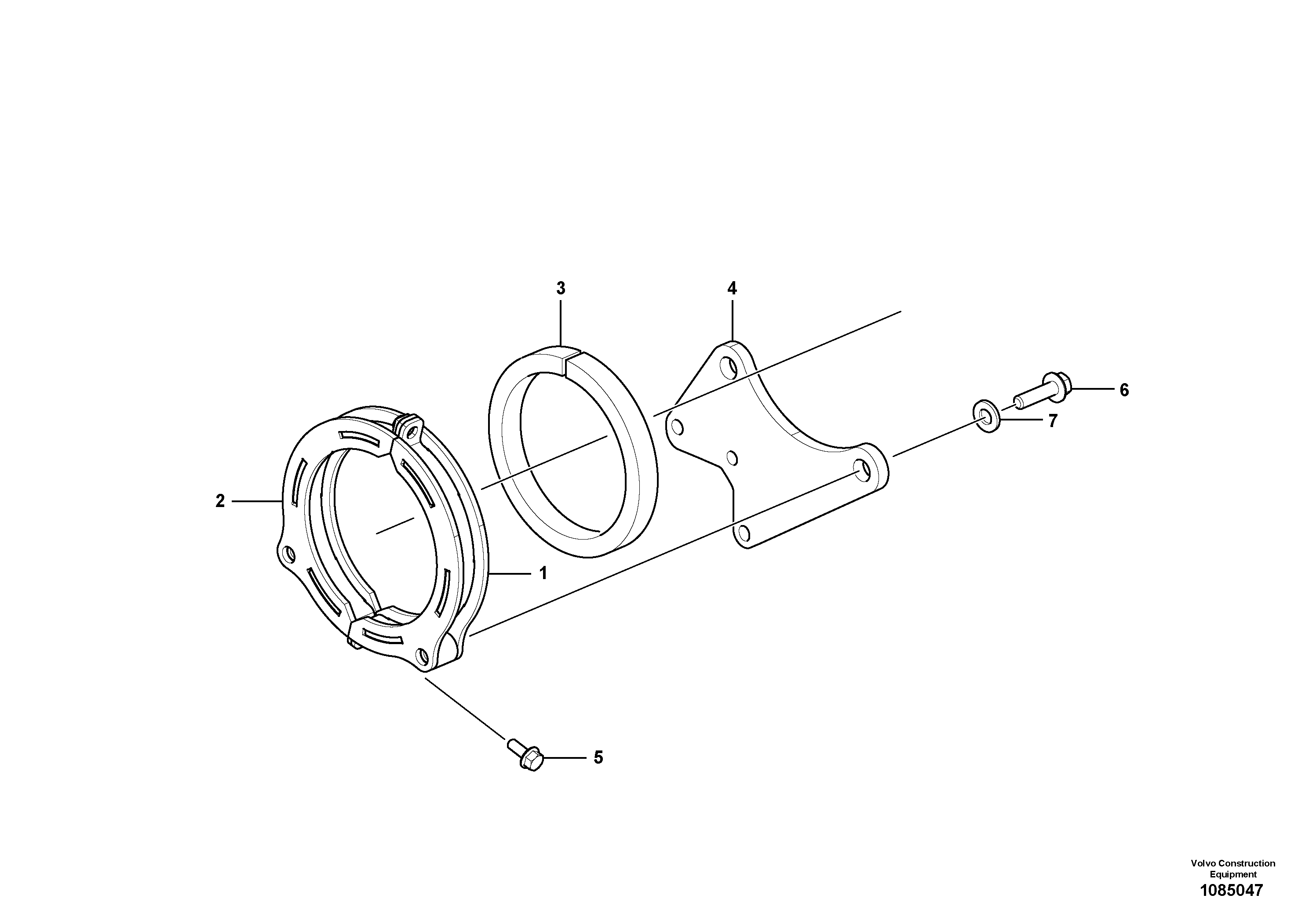 Seat frame VOE16883603 VOLVO