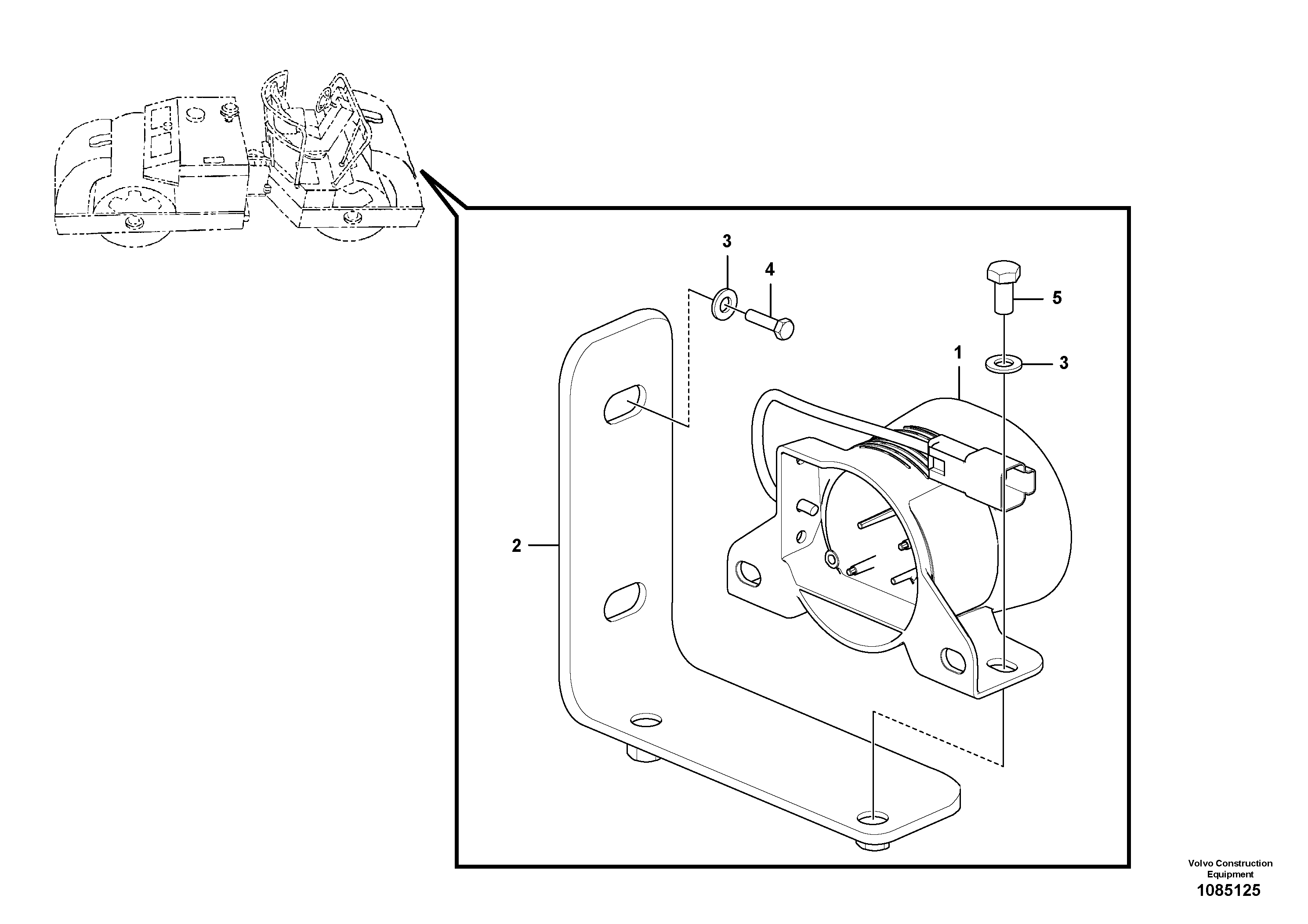 Hydr. Cylinder, Boom VOE12806669 VOLVO