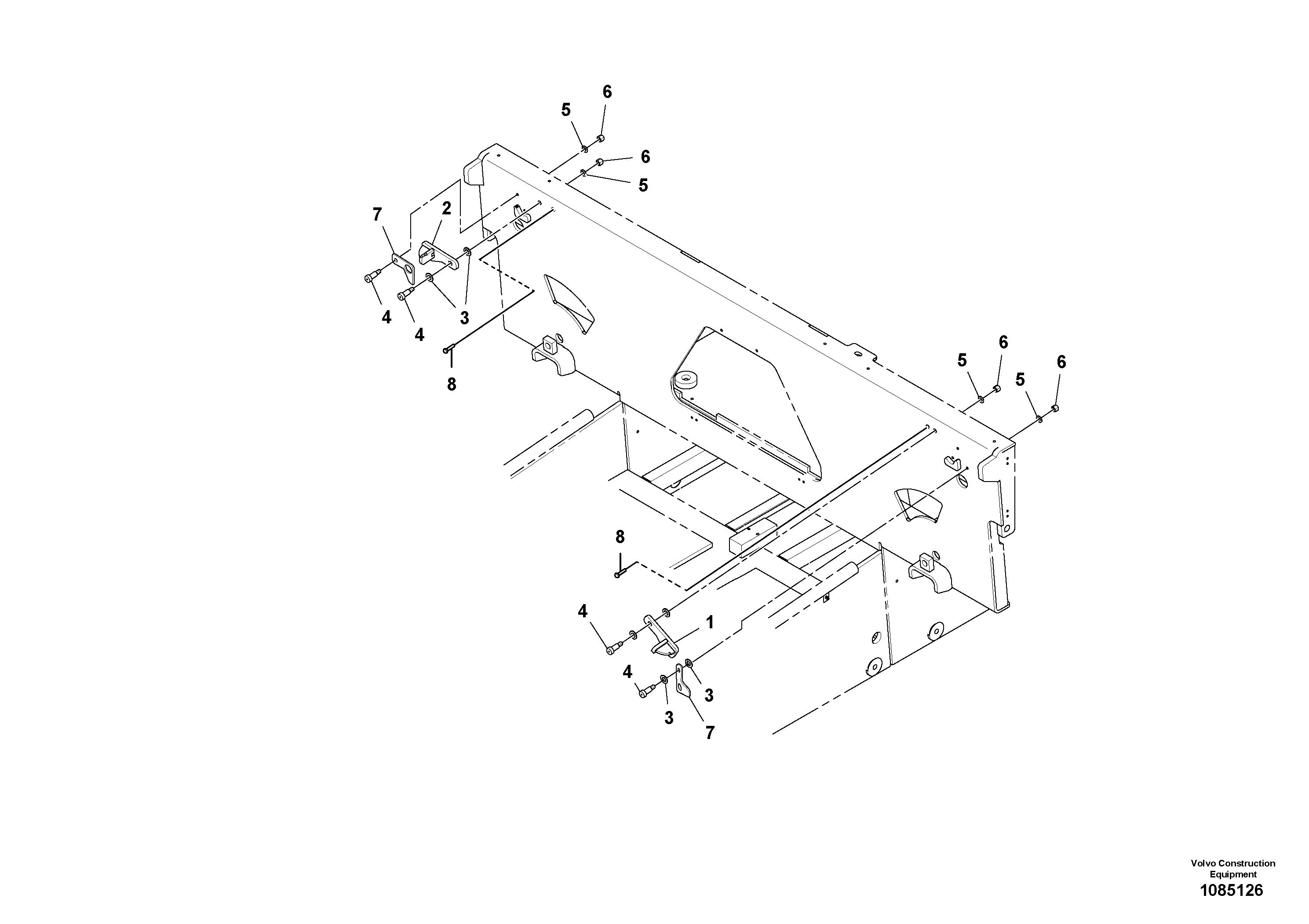 Plate, Hopper L RM43830413 VOLVO