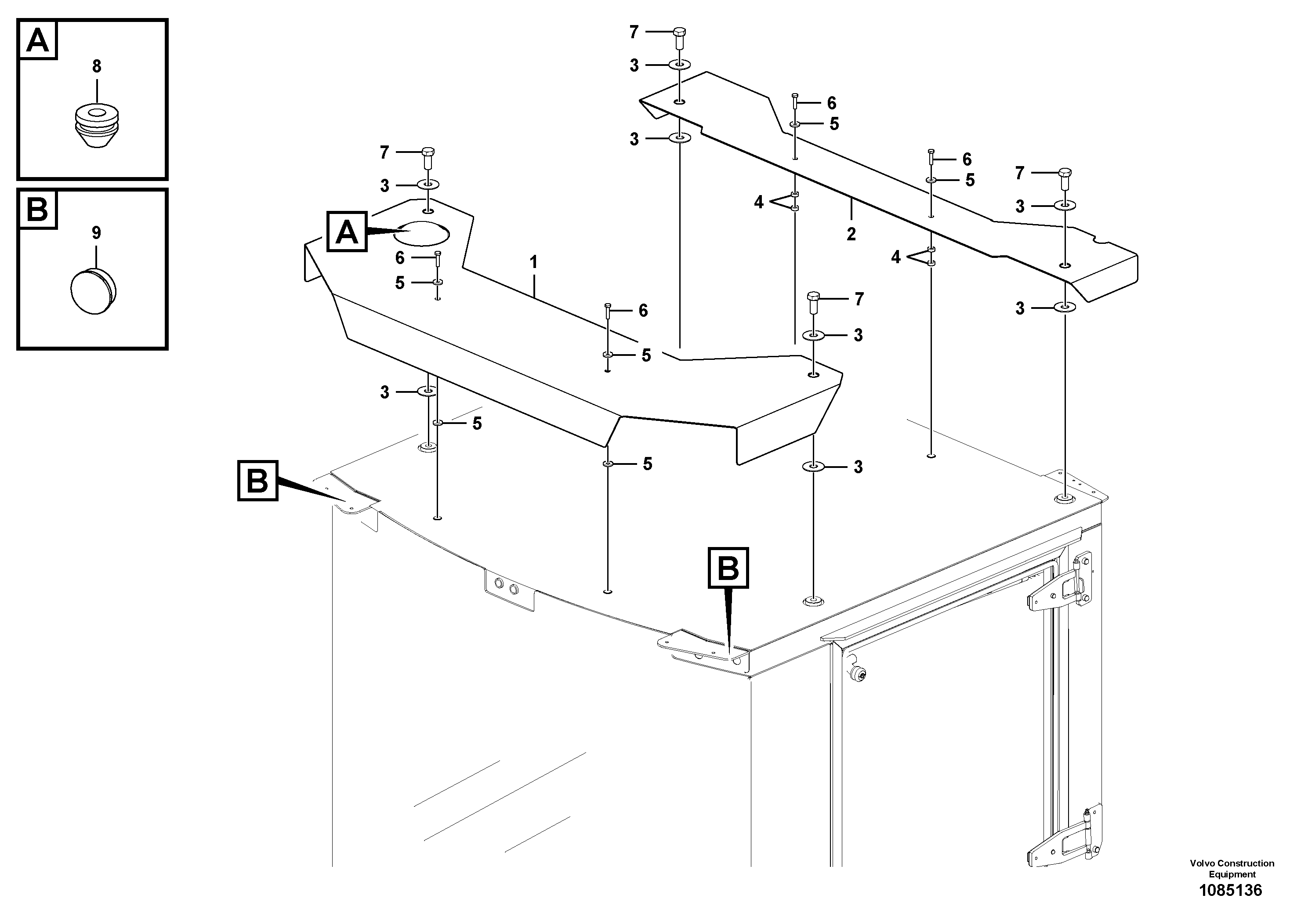 Suction Line, Pump P1 VOE17458196 VOLVO