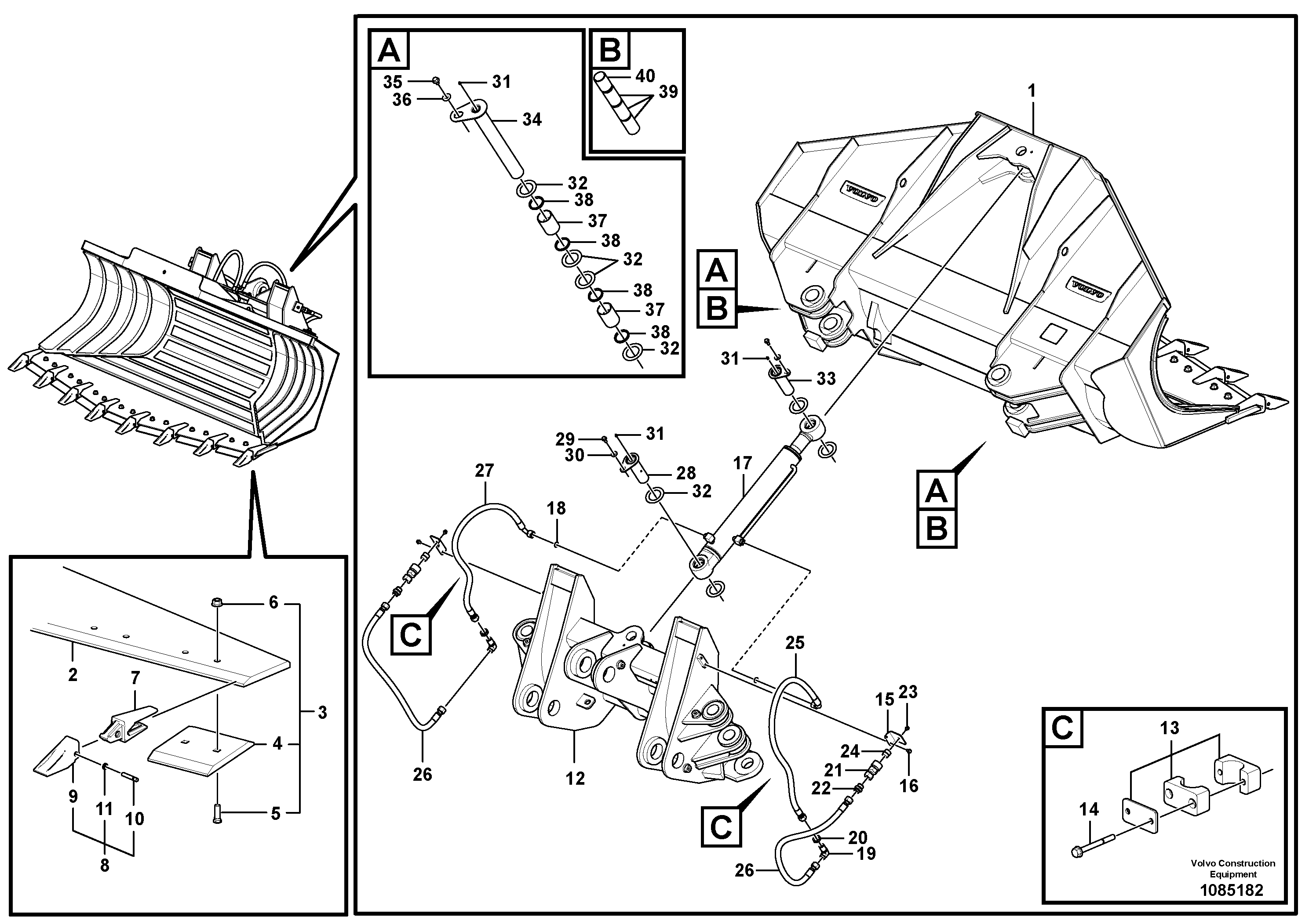 Swg Lk Cylinder VOE16035969 VOLVO