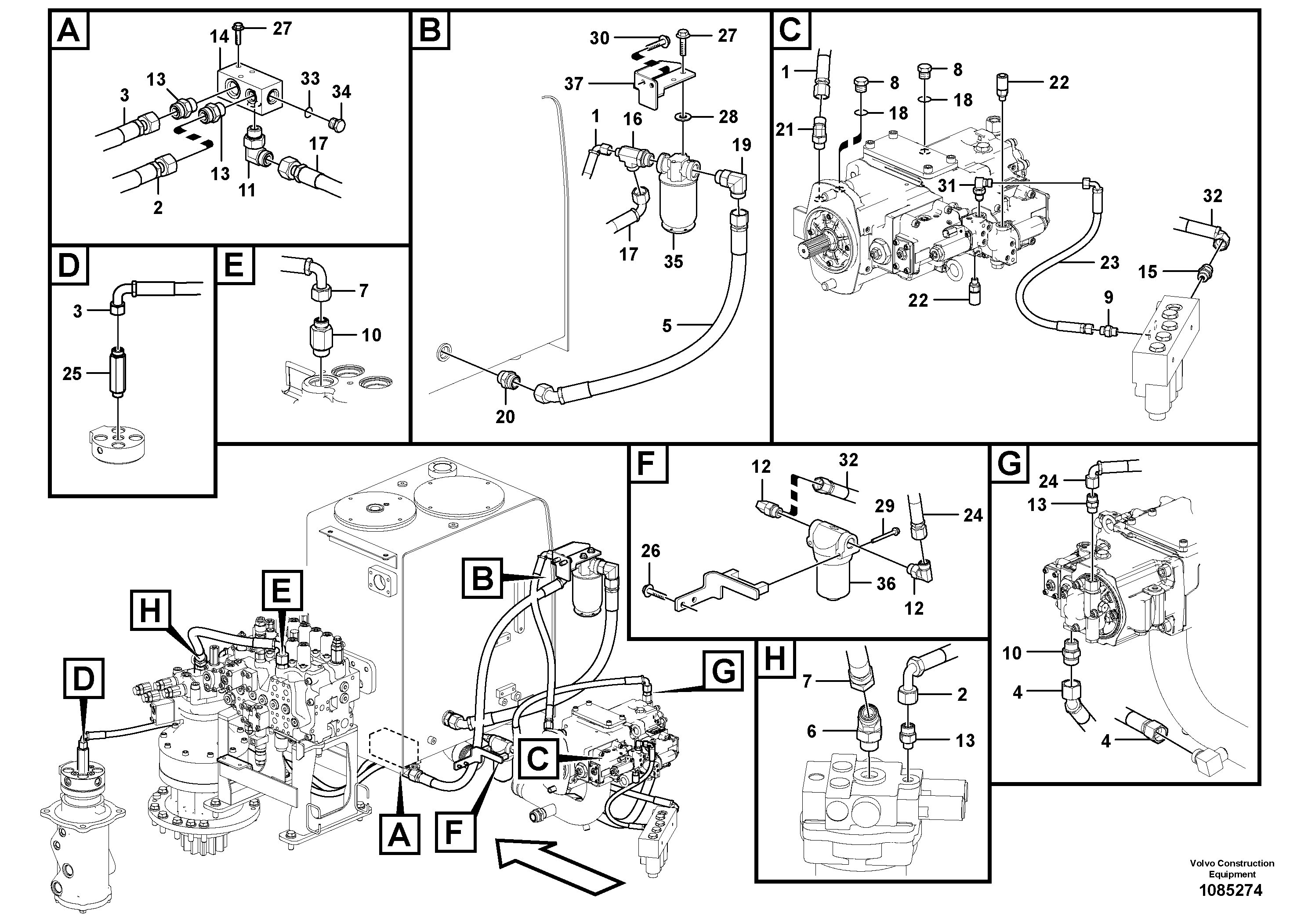 Water pump ger VOE15104609 VOLVO